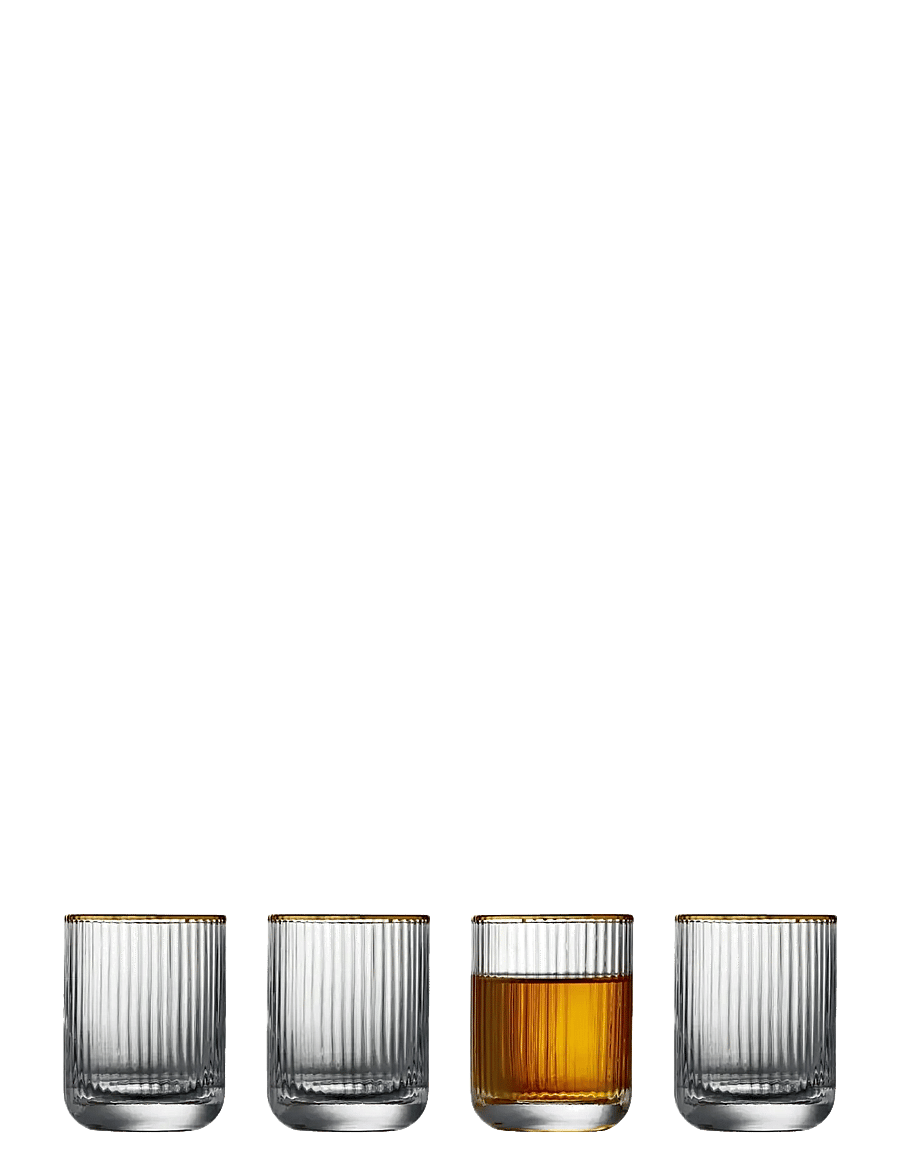 Lyngby Glas - Shot glass Palermo Gold 6 pcs - schnapsgläser - transparent - 1