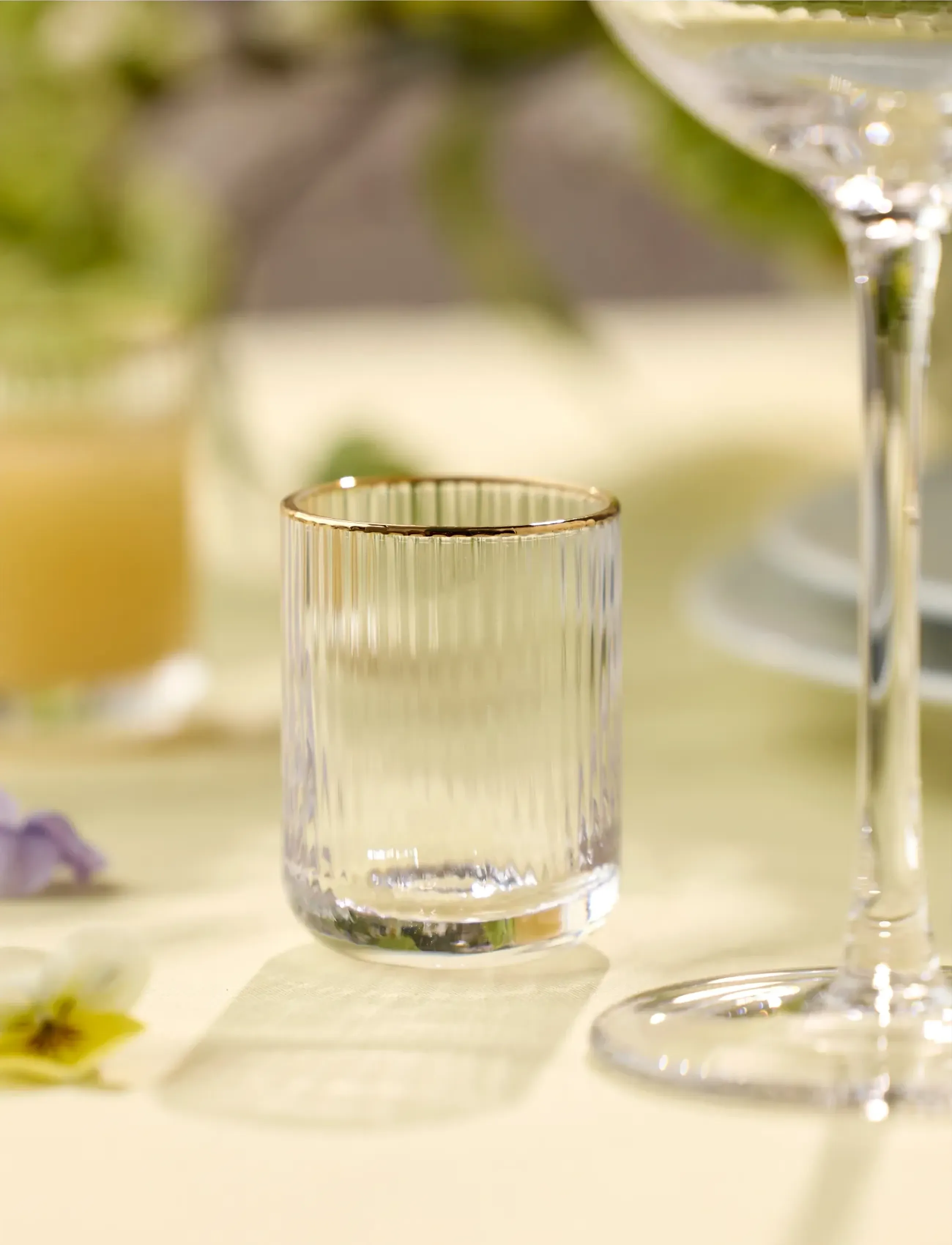 Lyngby Glas - Shot glass Palermo Gold 6 pcs - Šotu glāzes - transparent - 4