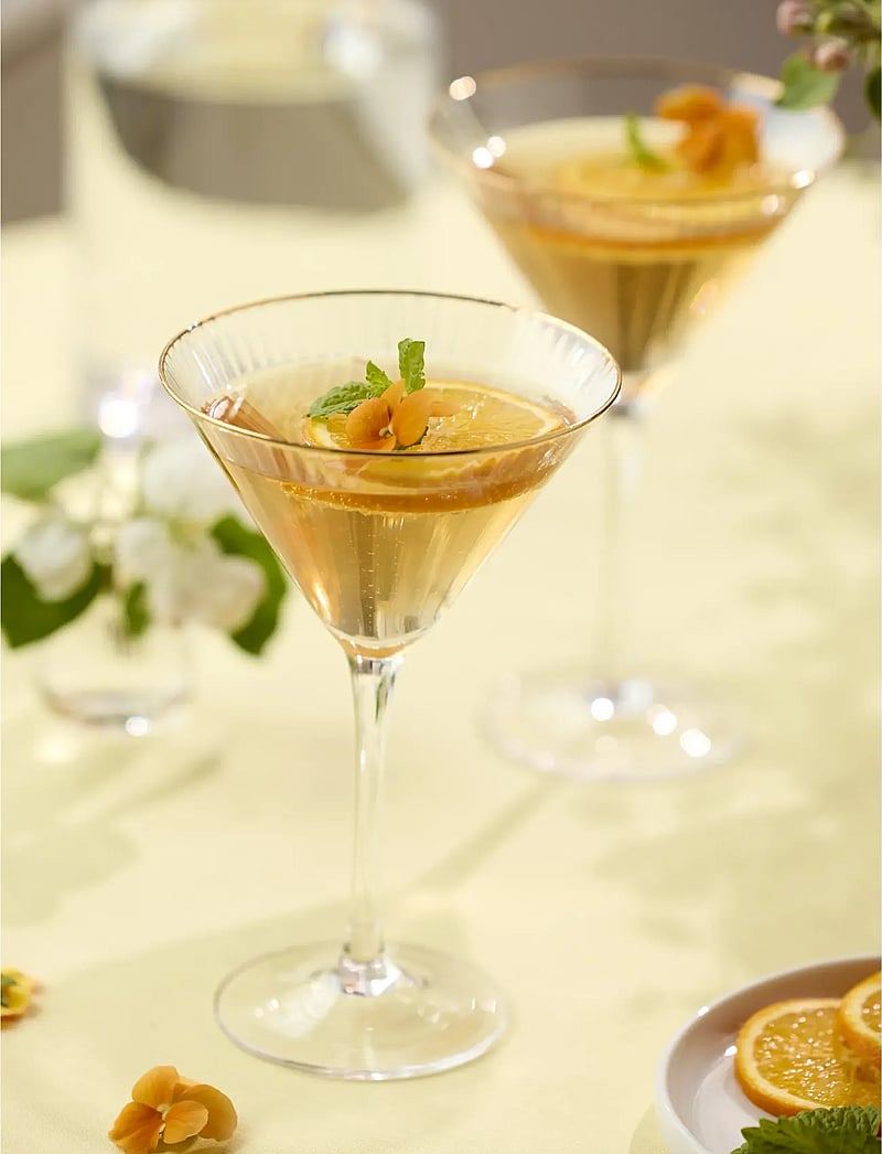 Lyngby Glas - Martini glass Palermo Gold 4 pcs - cocktail & longdrinkgläser - transparent - 5