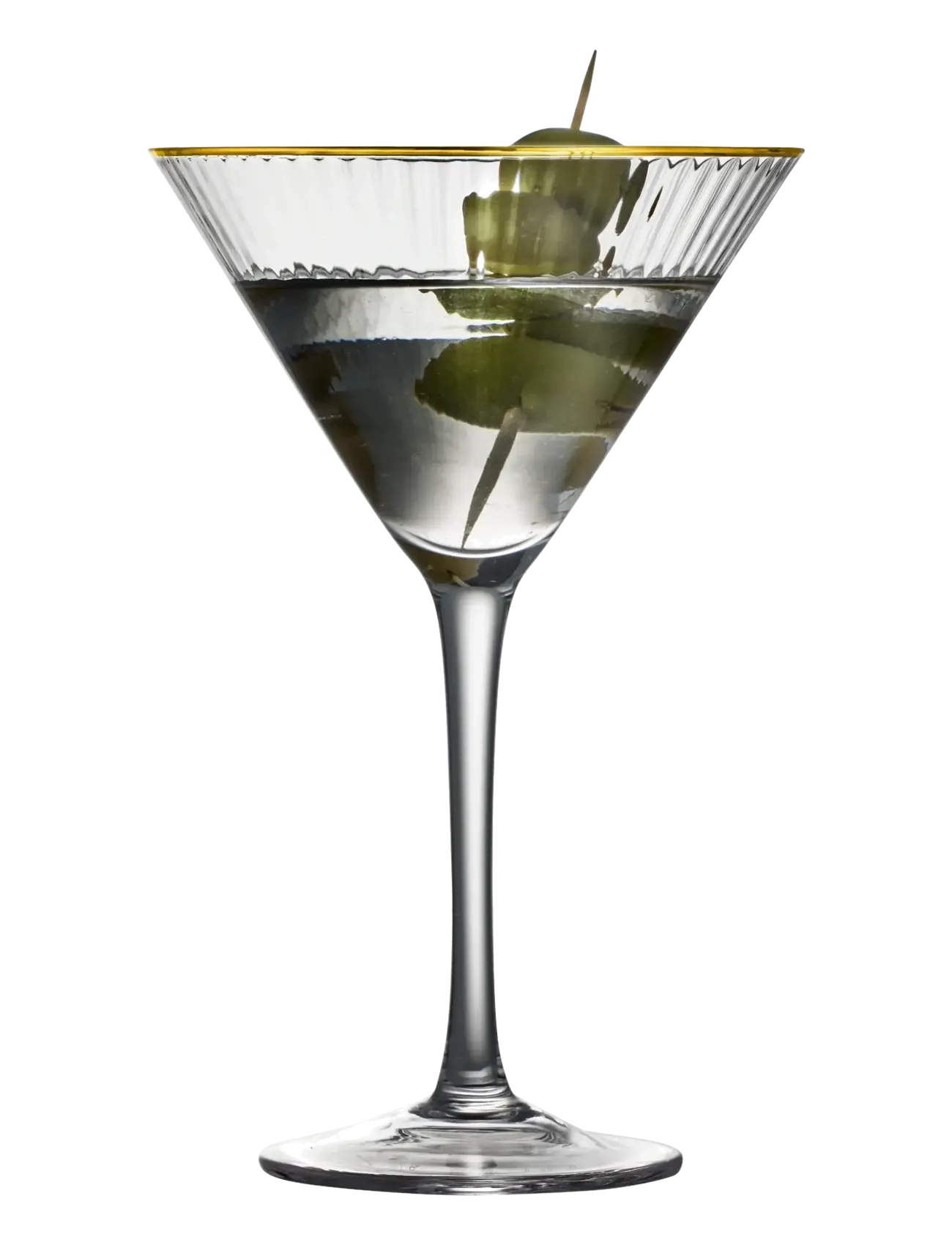 Lyngby Glas - Martiniglas Palermo Gold 4 stk. - martiniglas & cocktailglas - transparent - 3