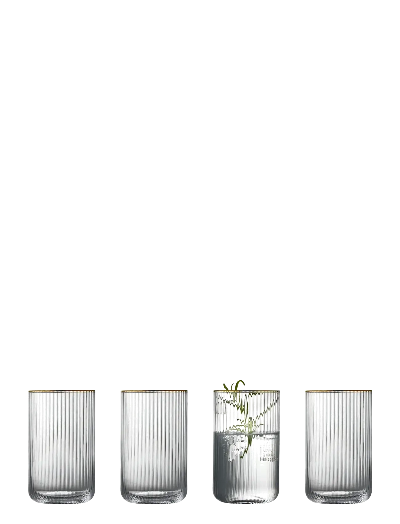 Highball Palermo Gold 4 pcs - TRANSPARENT