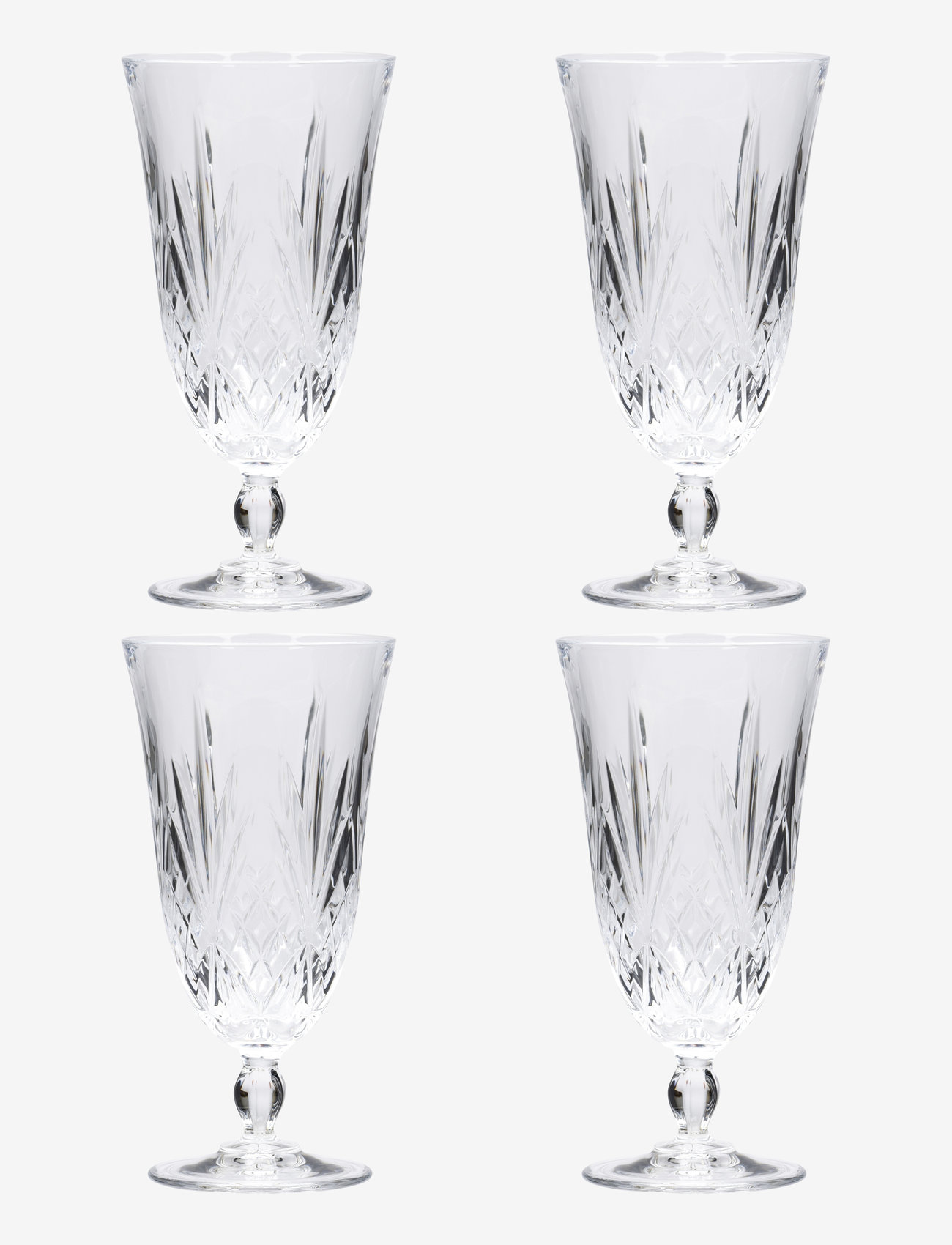 Lyngby Glas - Ölglas melodia 40cl 4 st - köp efter pris - transparen - 0