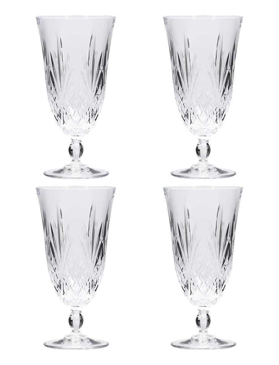 Lyngby Glas - Beer glass Melodia 40cl 4 pcs - biergläser - transparen - 1