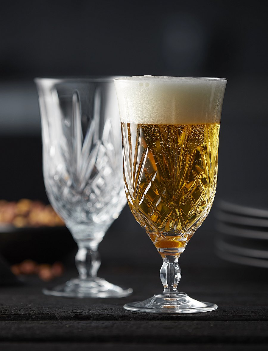 Lyngby Glas - Beer glass Melodia 40cl 4 pcs - biergläser - transparen - 0