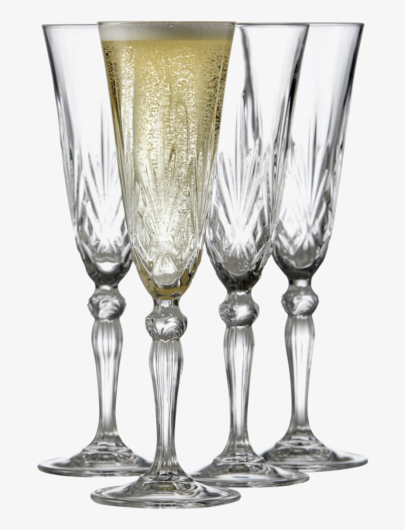LYNGBY GLAS Champagne Melodia 16Cl 4 Stk. TRANSPAREN - 16 Cl - Unisex