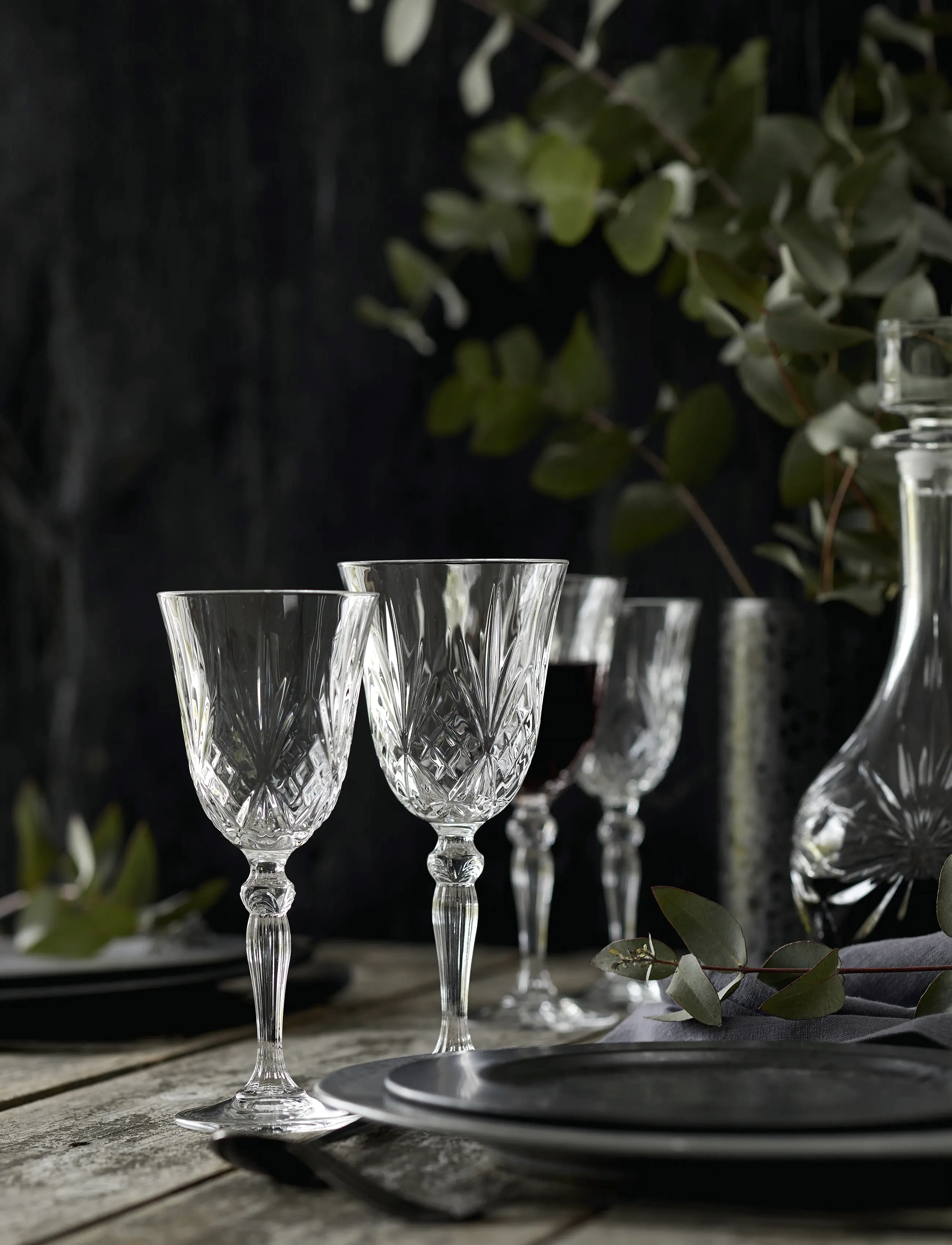 Lyngby Glas - Redwine 4pcs Lyngby - viinilasit - transparen - 4