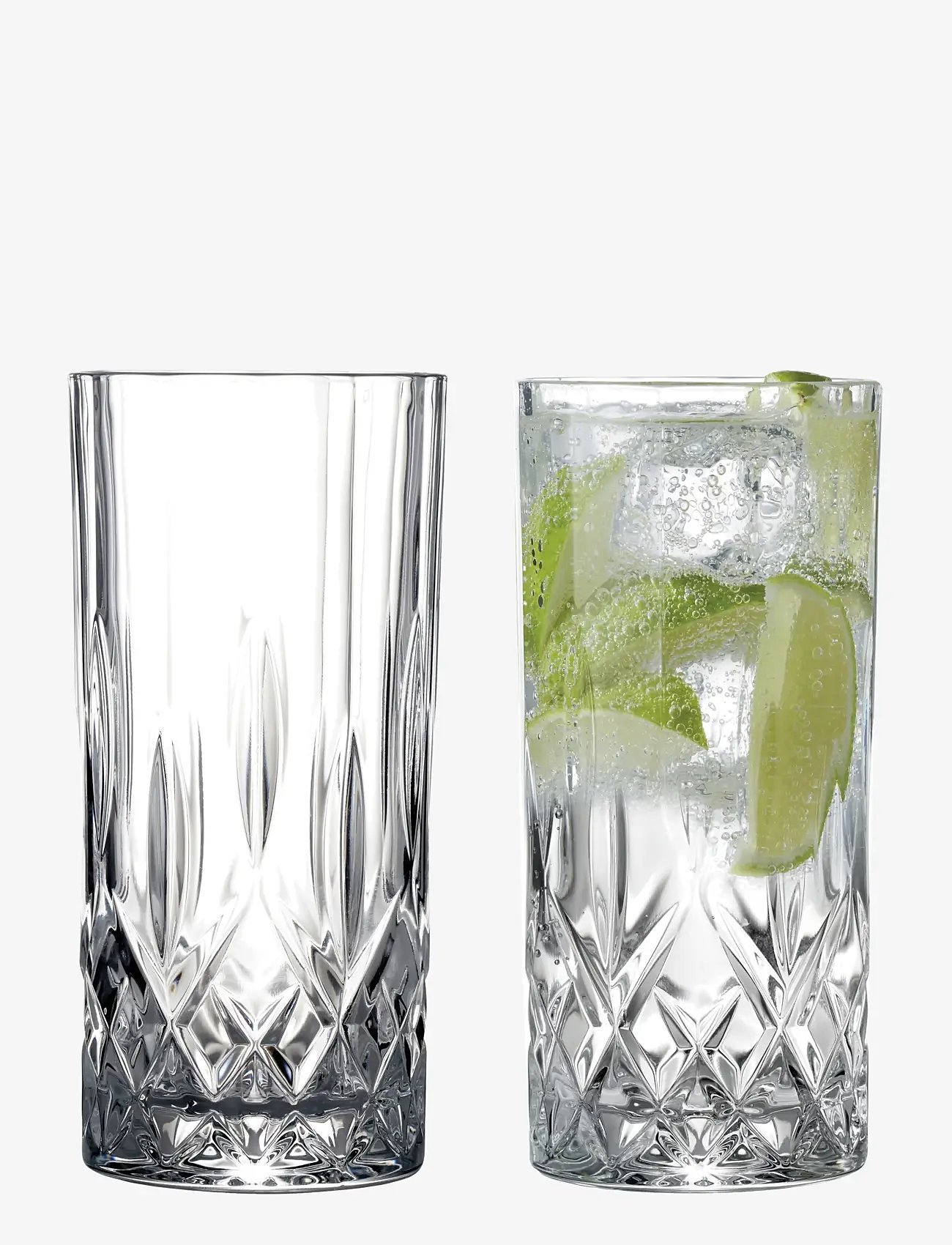 Lyngby Glas - Highball Lyngby 35cl 2st Loung - drinking glasses & tumblers - clear - 1