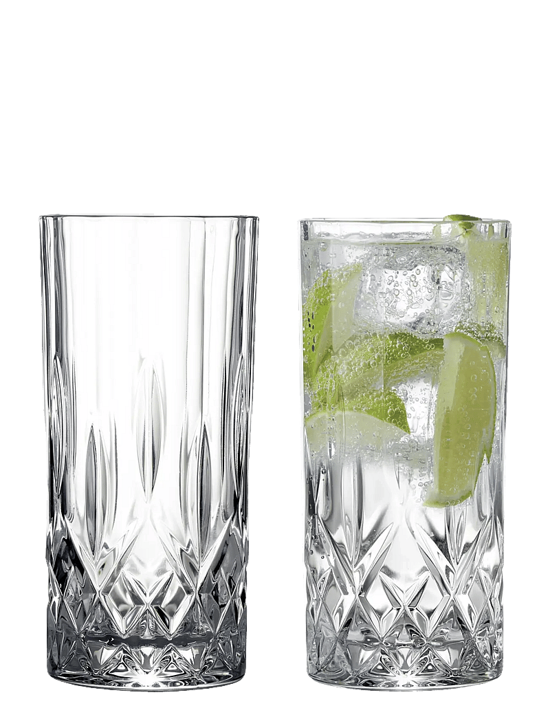 Lyngby Glas - Highball Lyngby 35cl 2st Loung - drinking glasses & tumblers - clear - 1