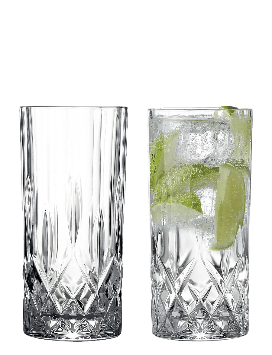Lyngby Glas - Highball Lyngby 35cl 2st Loung - trinkgläser - clear - 1
