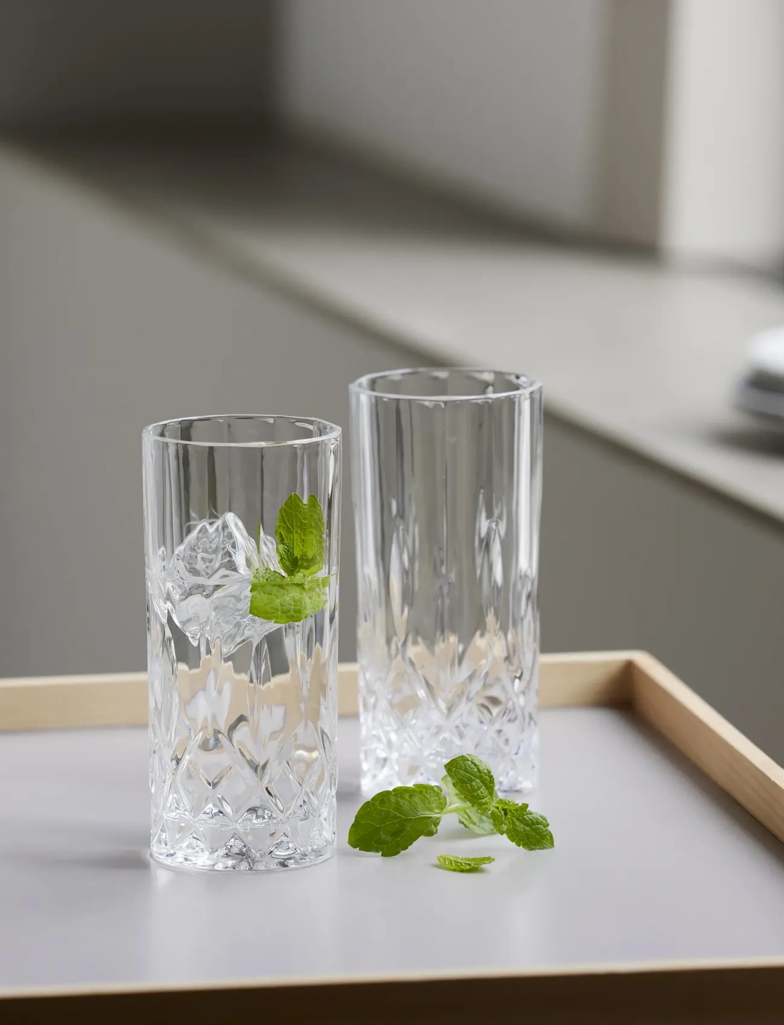 Lyngby Glas - Highball Lyngby 35cl 2st Loung - trinkgläser - clear - 4