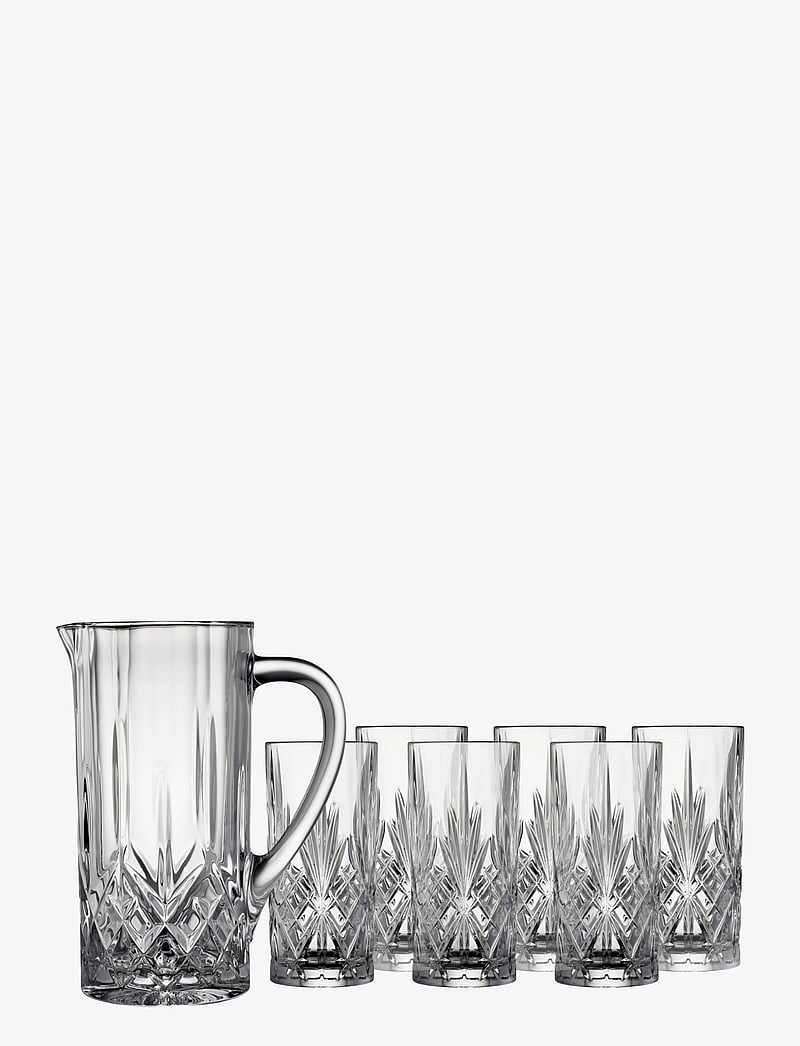Lyngby Glas - Jug set Melodia 7 pcs Crystal - transparen - 0