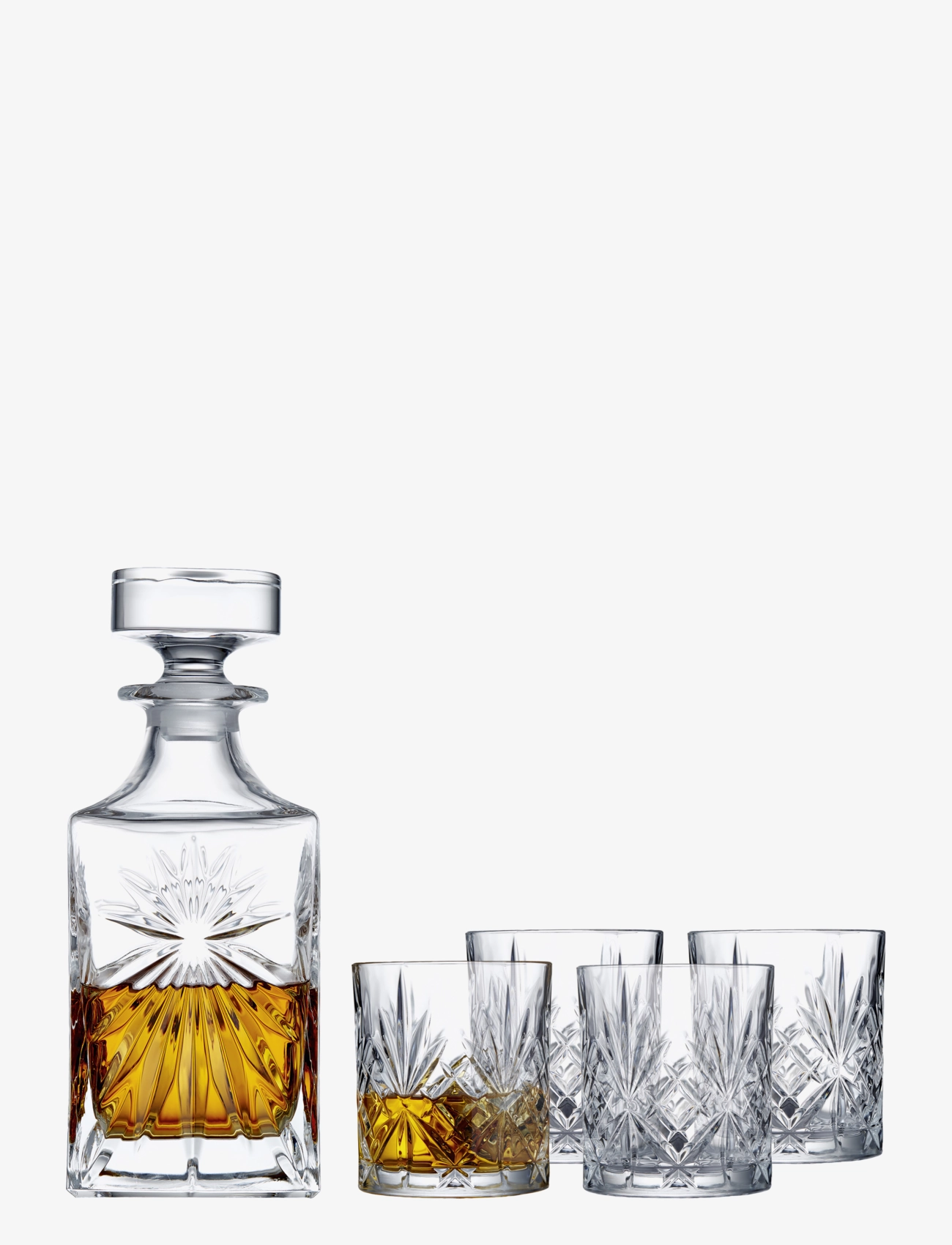 Lyngby Glas - Whiskysæt Lyngby 5 dele Melodia - transparen - 0