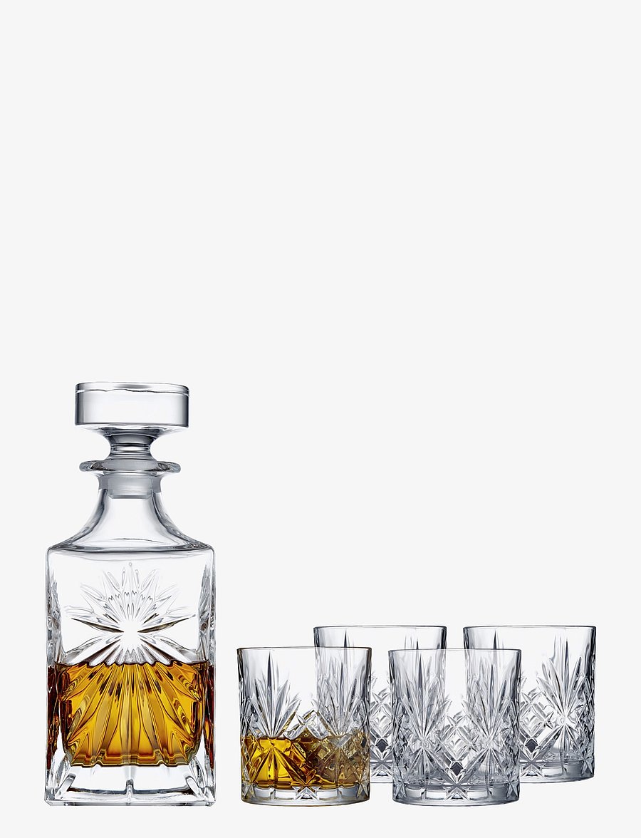 Lyngby Glas - Whisky set Lyngby 5 pcs Melodia - transparen - 0