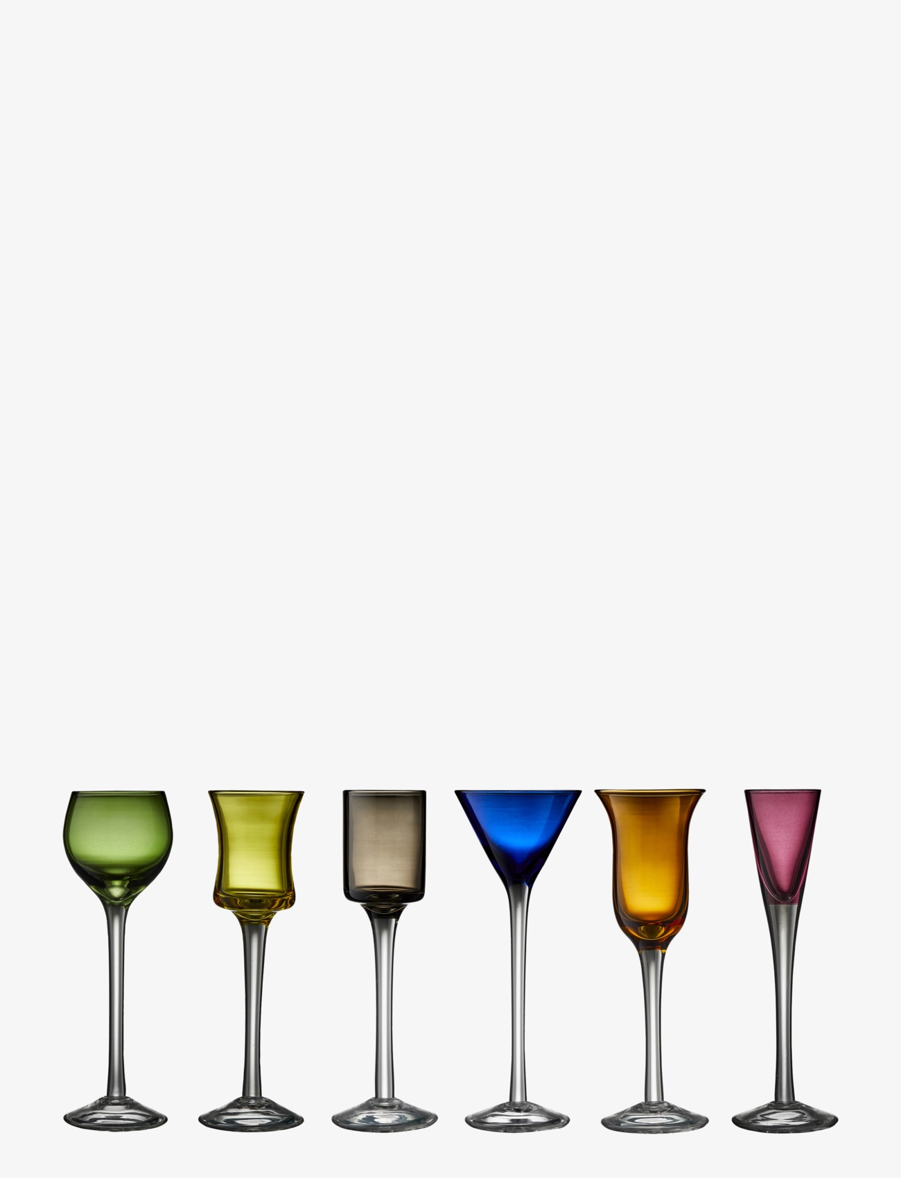 LYNGBY GLAS Snapsglas P Fot 6 St Ass Lyngby Patterned - One Size - Unisex