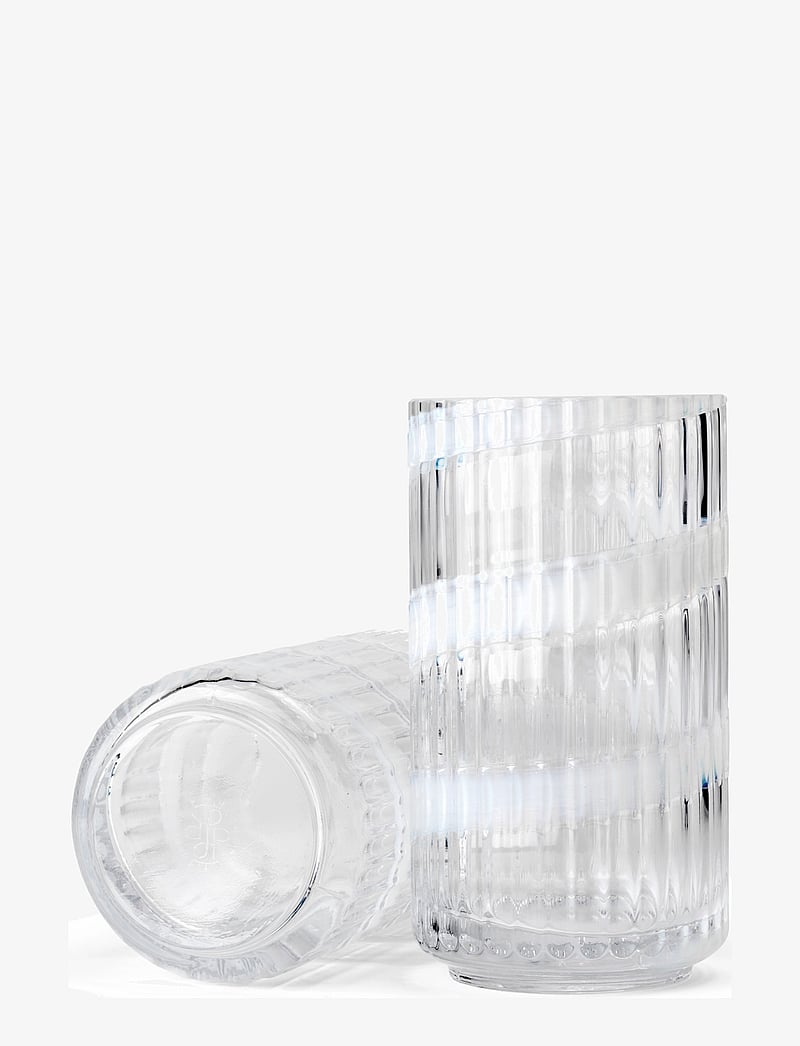 Lyngby Porcelæn - Lyngby Vase H15.5 cm swirl white mouth blown glass - kingitused alla 100€ - swirl white - 1