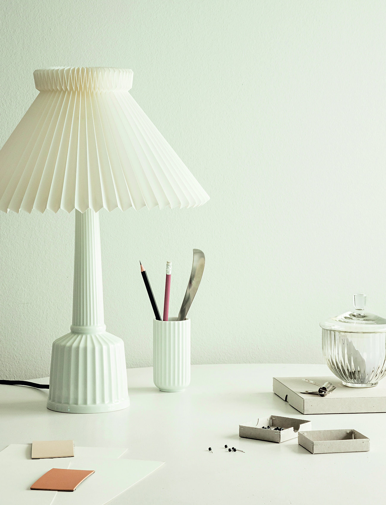 Lyngby Porcelæn Lyngbyvase, H12.5 cm, Decoration, Weiß - Vases, Homeware