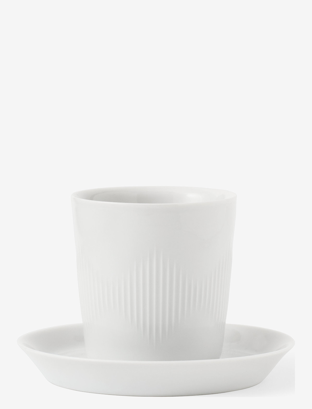 Lyngby Porcelæn - Thermodan Termokopp med tallerken - de laveste prisene - white - 0