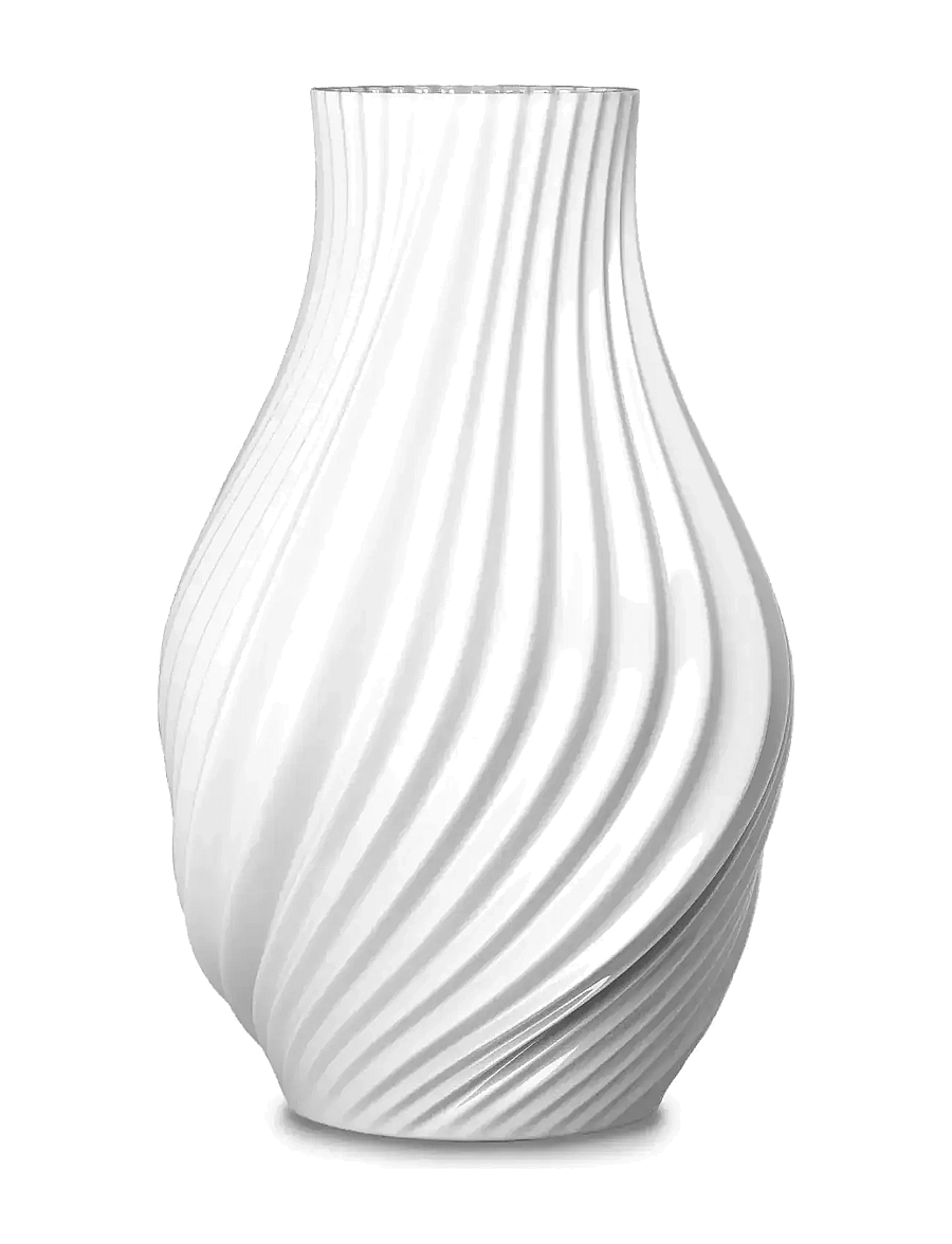 Lyngby Porcelæn - Twist Vase - nach preis einkaufen - white - 1