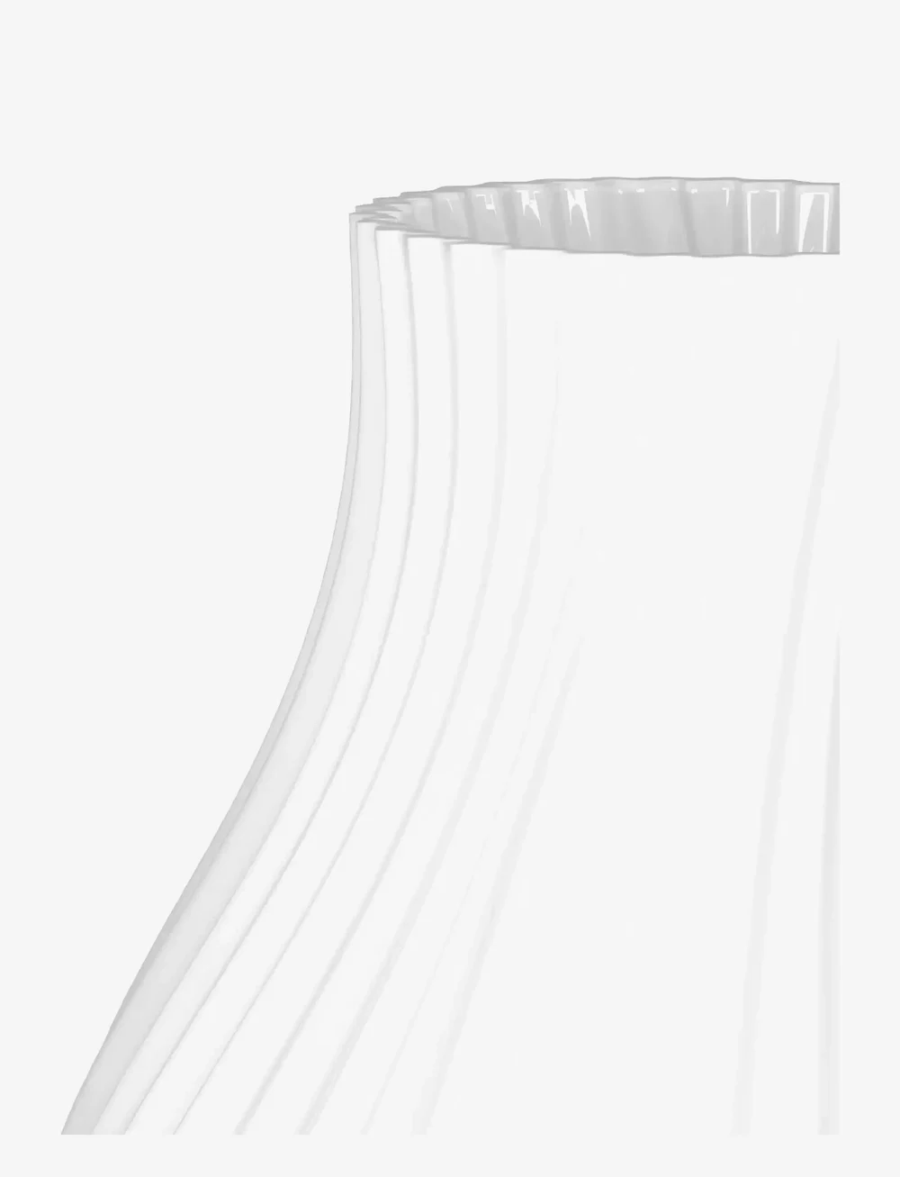 Lyngby Porcelæn - Twist Vas H18 cm vit porslin - köp efter pris - white - 1