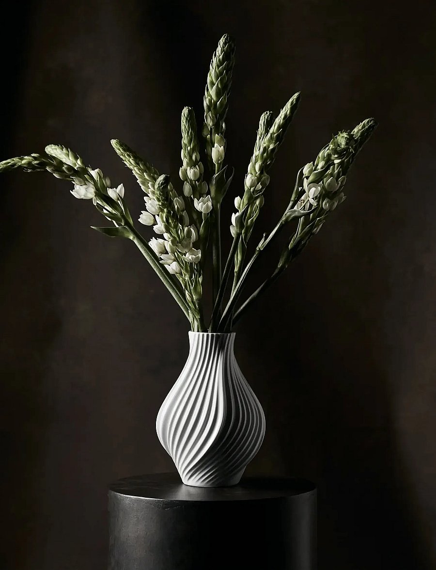 Lyngby Porcelæn - Twist Vase - nach preis einkaufen - white - 4