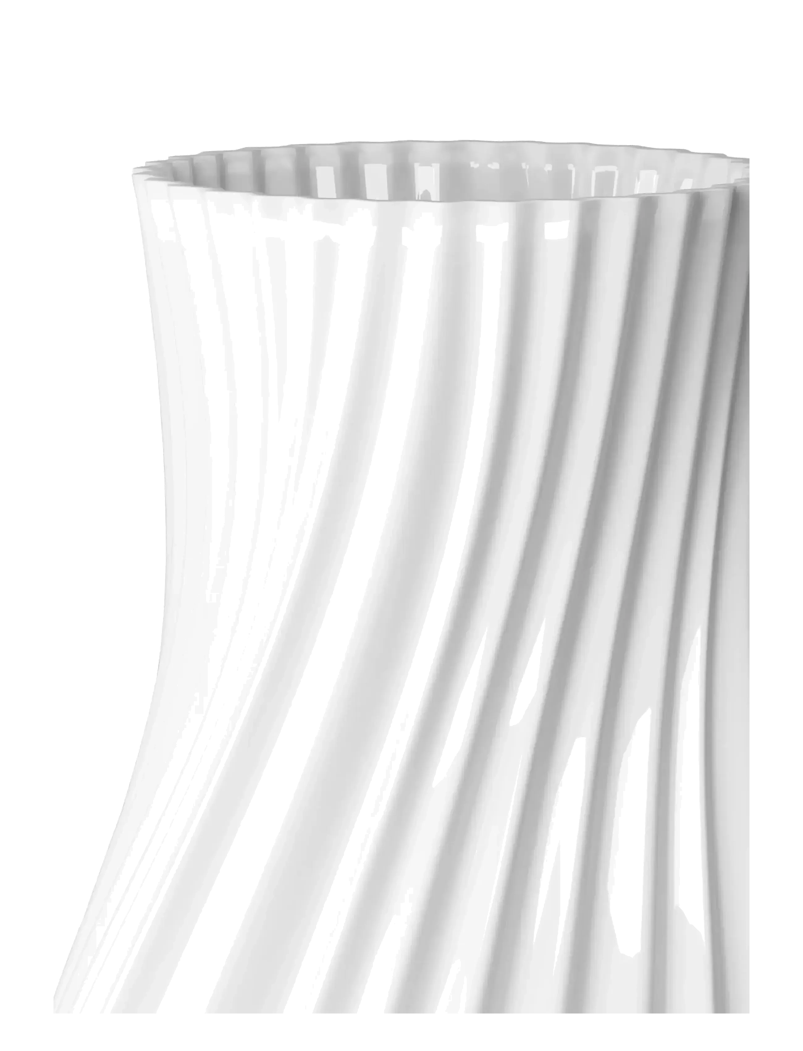 Lyngby Porcelæn - Twist Vase - achat par prix - white - 2
