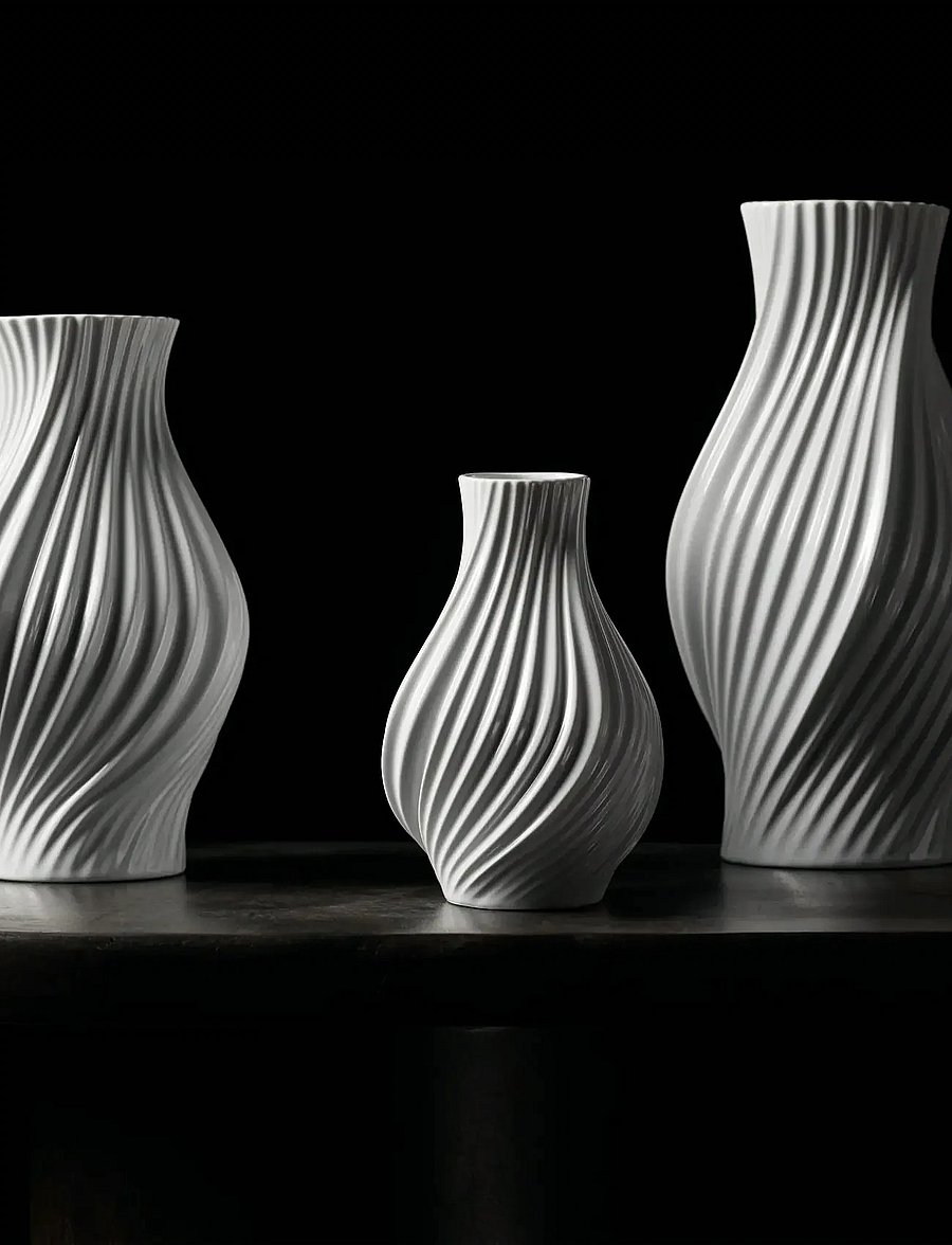 Lyngby Porcelæn - Twist Vase - achat par prix - white - 0