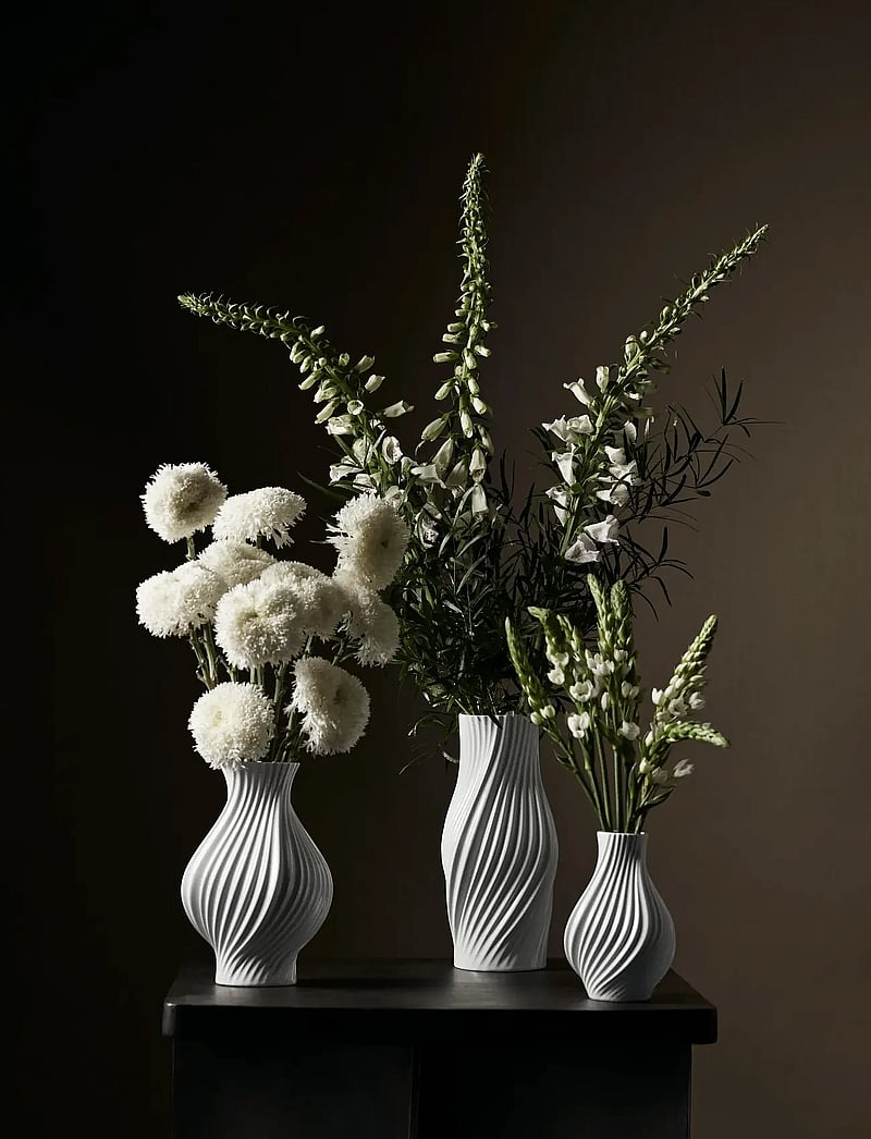 Lyngby Porcelæn - Twist Vase - osta hinna alusel - white - 5