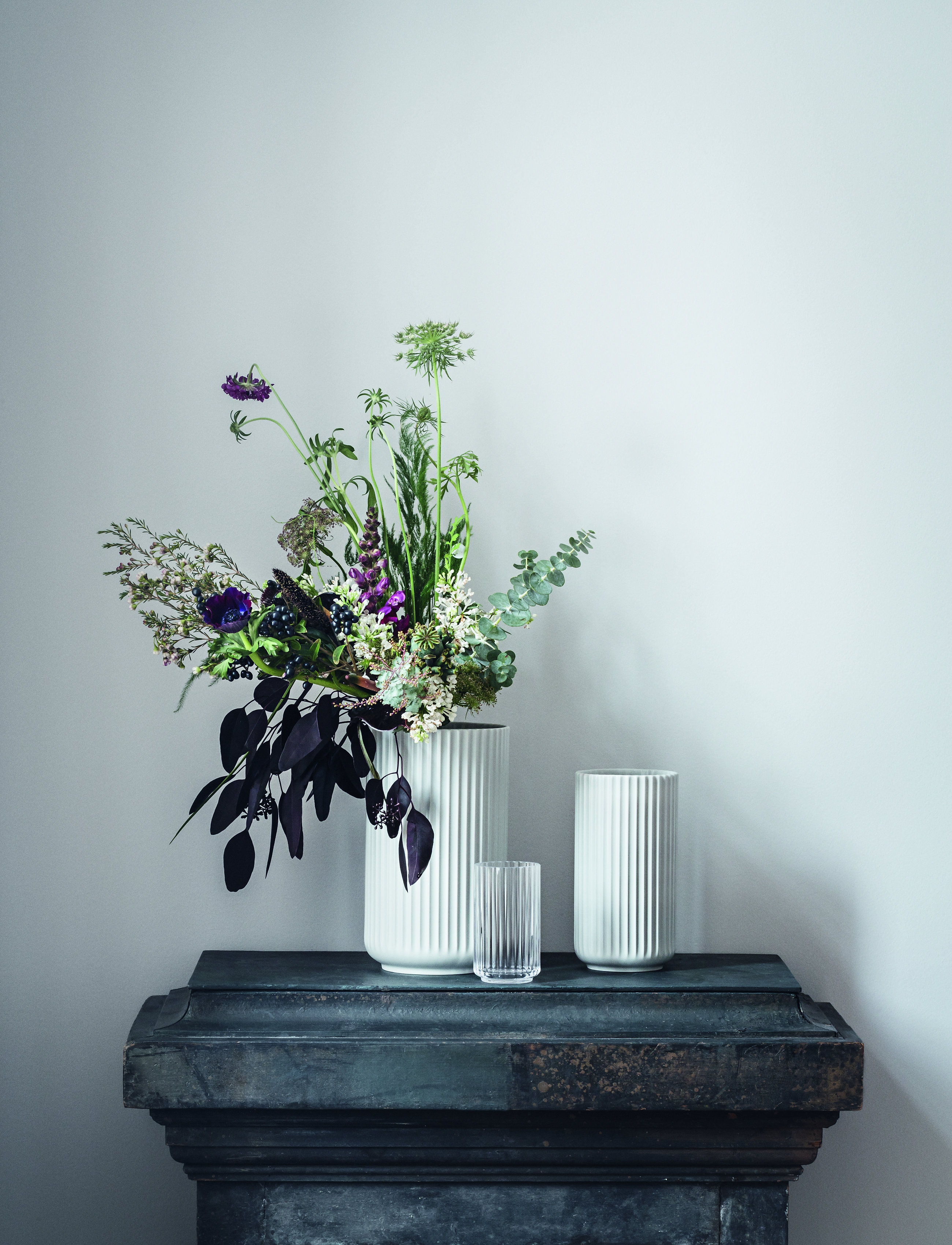 Lyngby Porcelæn Lyngbyvase, H12.5 cm, Nude, Vaser > Store Vaser, Unisex