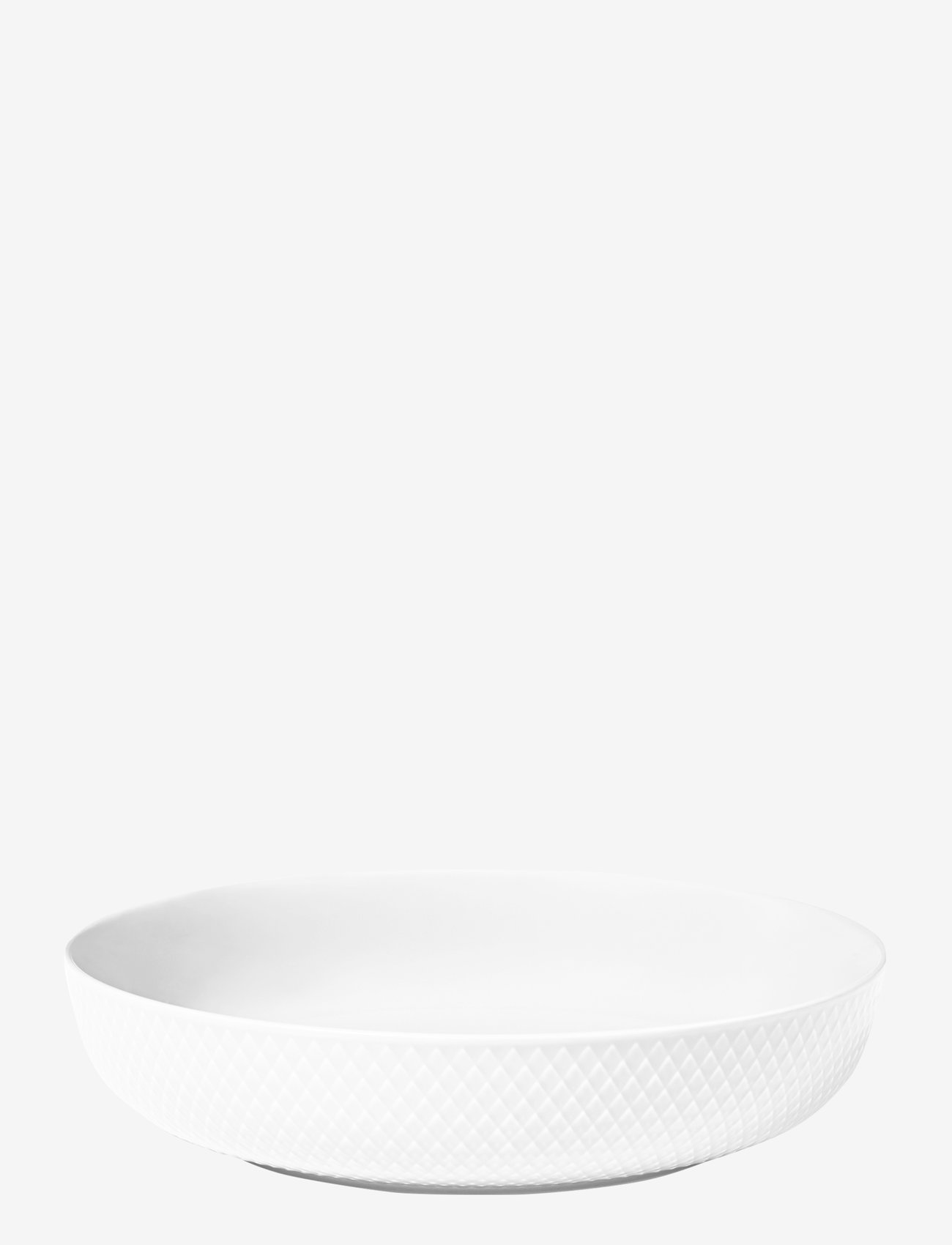 Lyngby Porcelæn - Rhombe Serveringsskål Ø28 cm vit - köp efter pris - white - 0