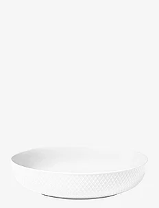 Rhombe Serveringsskål Ø28 cm hvit, Lyngby Porcelæn
