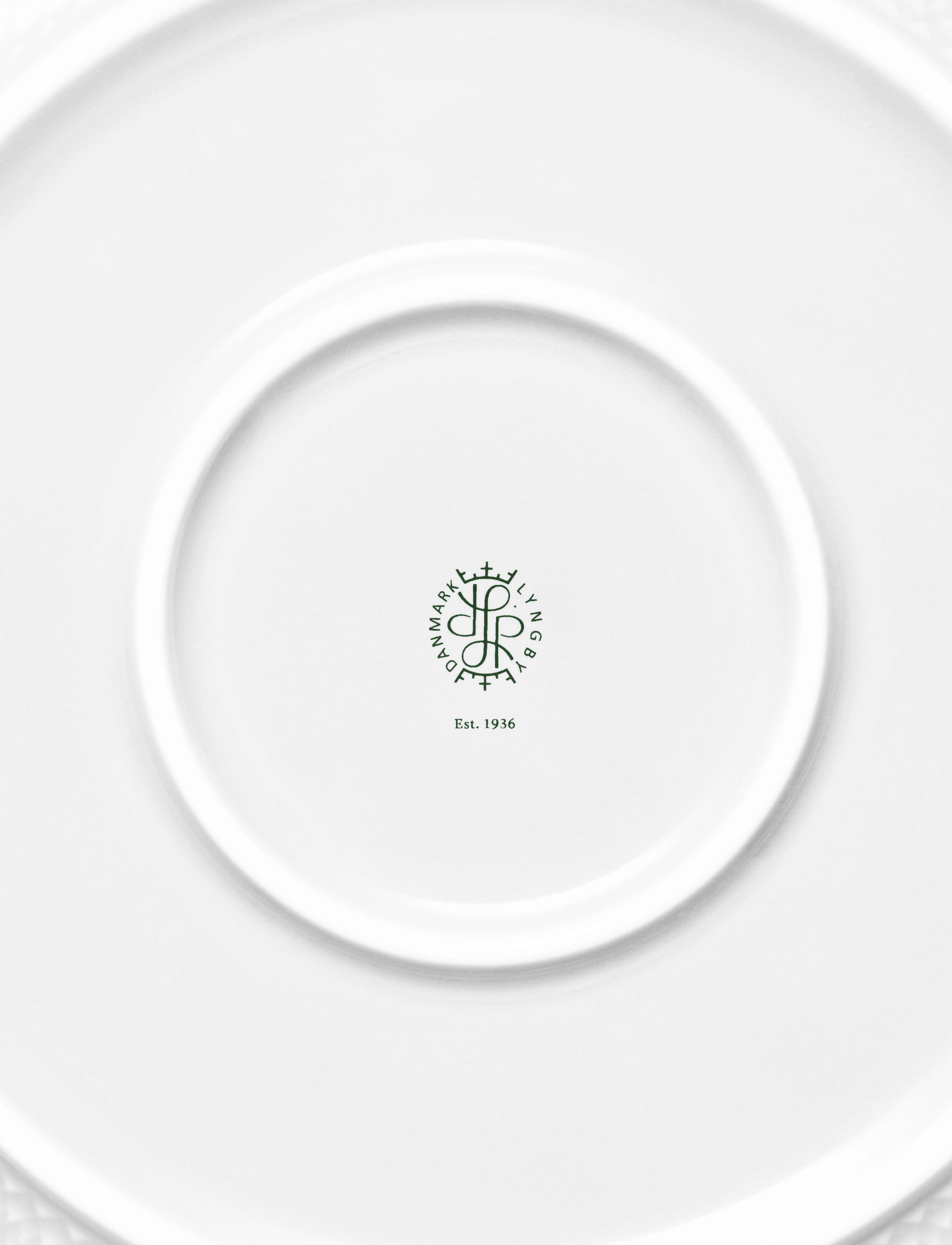 Lyngby Porcelæn - Rhombe Serveringsskål Ø28 cm hvid - serveringsskåle - white - 5