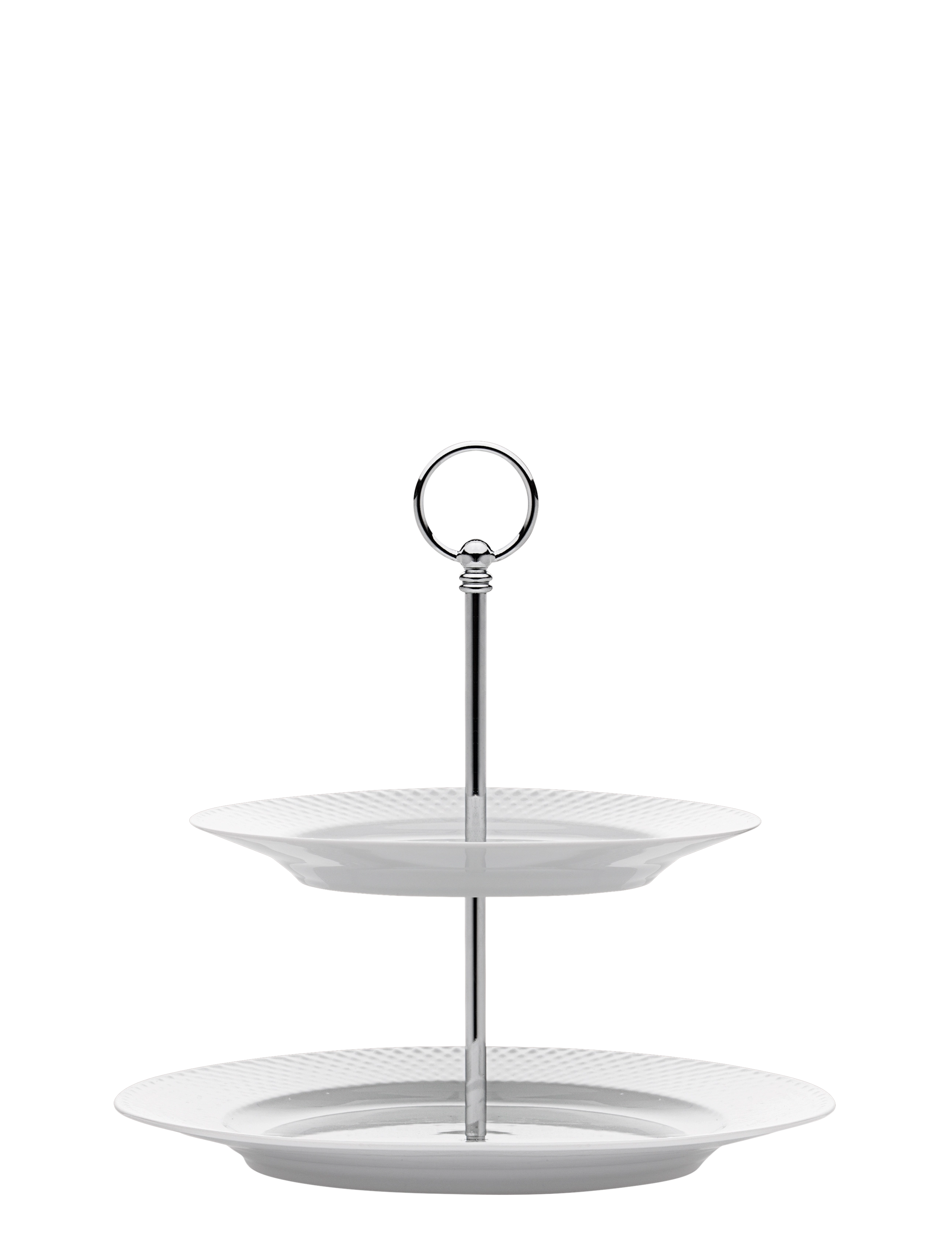 LYNGBY PORCELÆN Rhombe Etagere Ø27 Cm Hvid Weiß - Ø 27 CM - Unisex