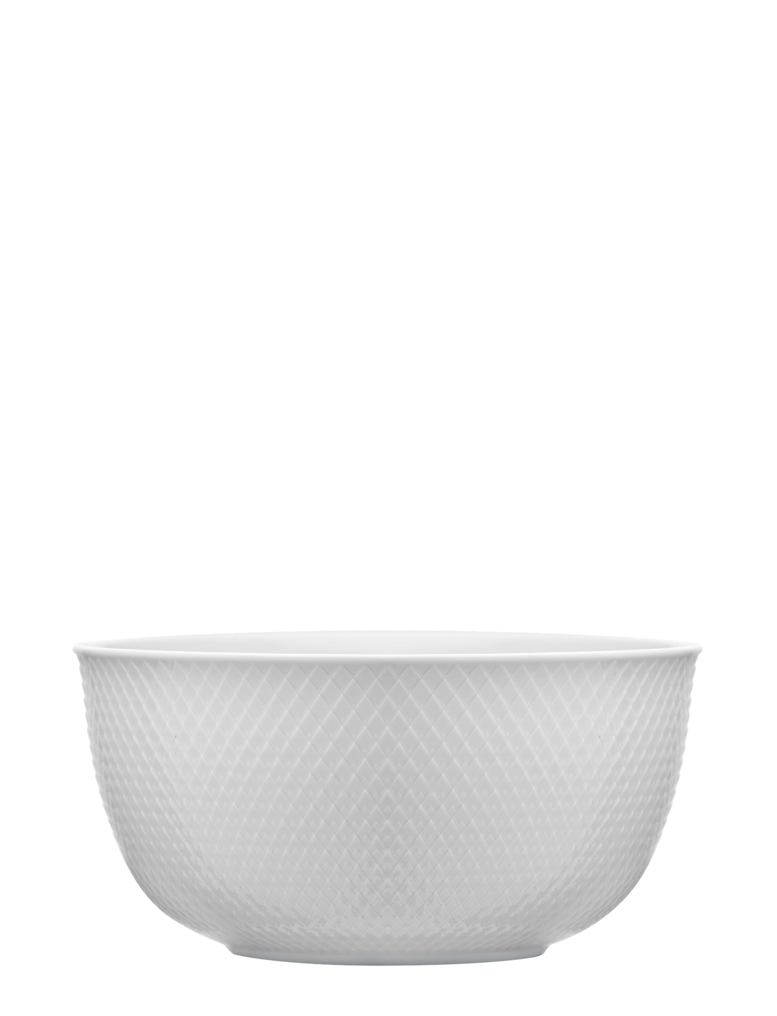 Lyngby Porcelæn Rhombe Serveringsskål Ø17.5 cm Hvid, Ø 17.5 cm, White, Skåle Og Serveringsfade > Serveringsskåle, Unisex