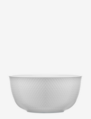 Lyngby Porcelæn - Rhombe Serveringsskål Ø17.5 cm hvid - laveste priser - white - 0