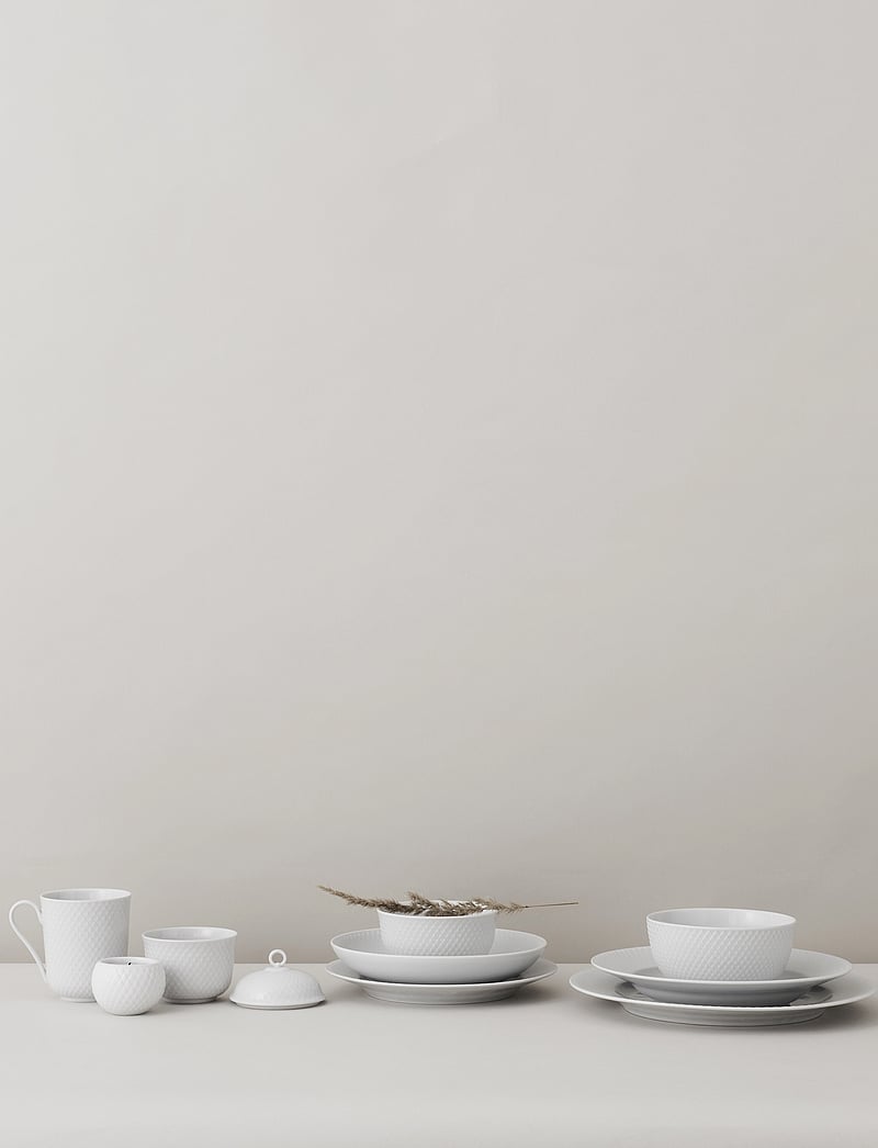 Lyngby Porcelæn - Rhombe Skål Ø11 cm hvid - køb efter pris - white - 1