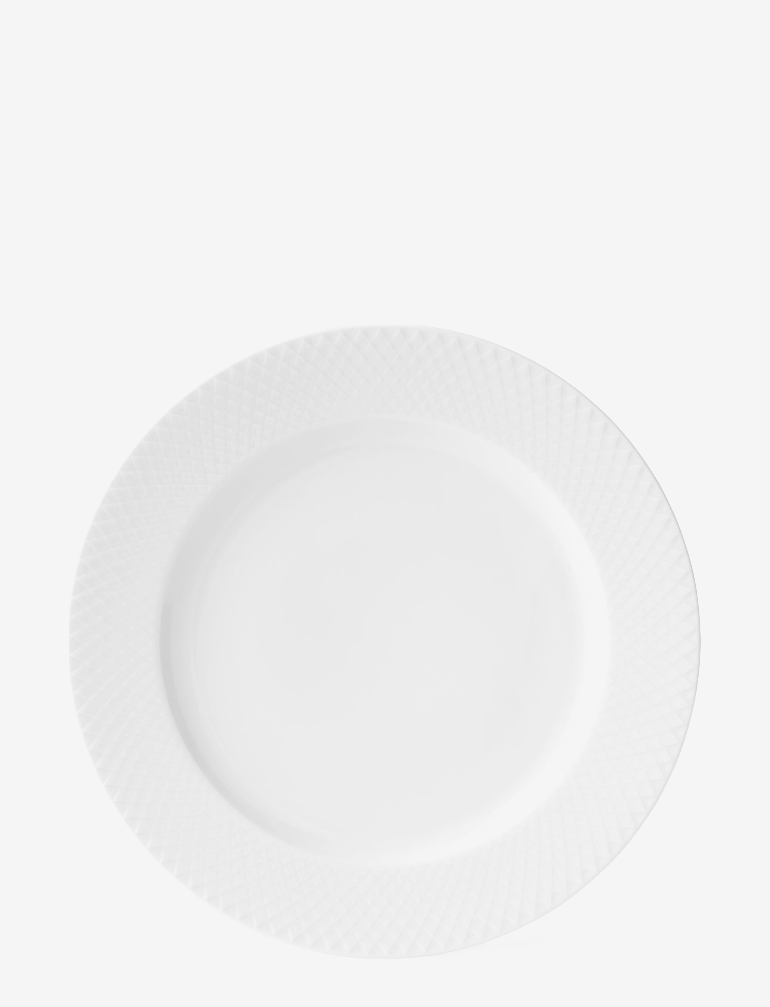 LYNGBY PORCELÆN Rhombe Middagstallerken Weiß - Ø 27 CM - Unisex