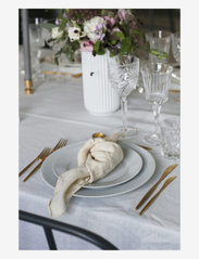 Lyngby Porcelæn - Rhombe Dinner plate - zemākās cenas - white - 2