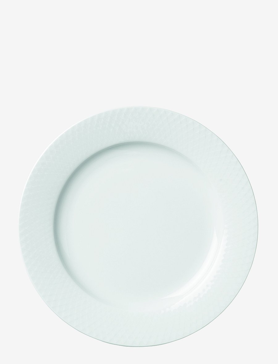 Lyngby Porcelæn - Rhombe Tallerken - asietter - white - 0