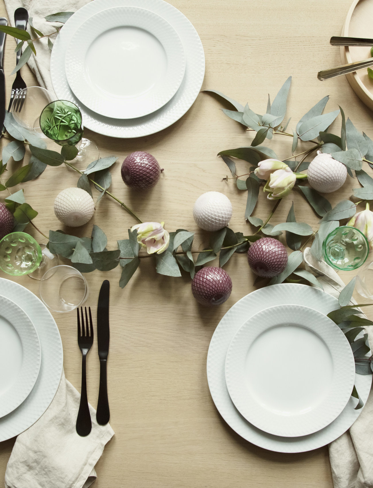 Lyngby Porcelæn - Rhombe Tallerken - asietter - white - 2