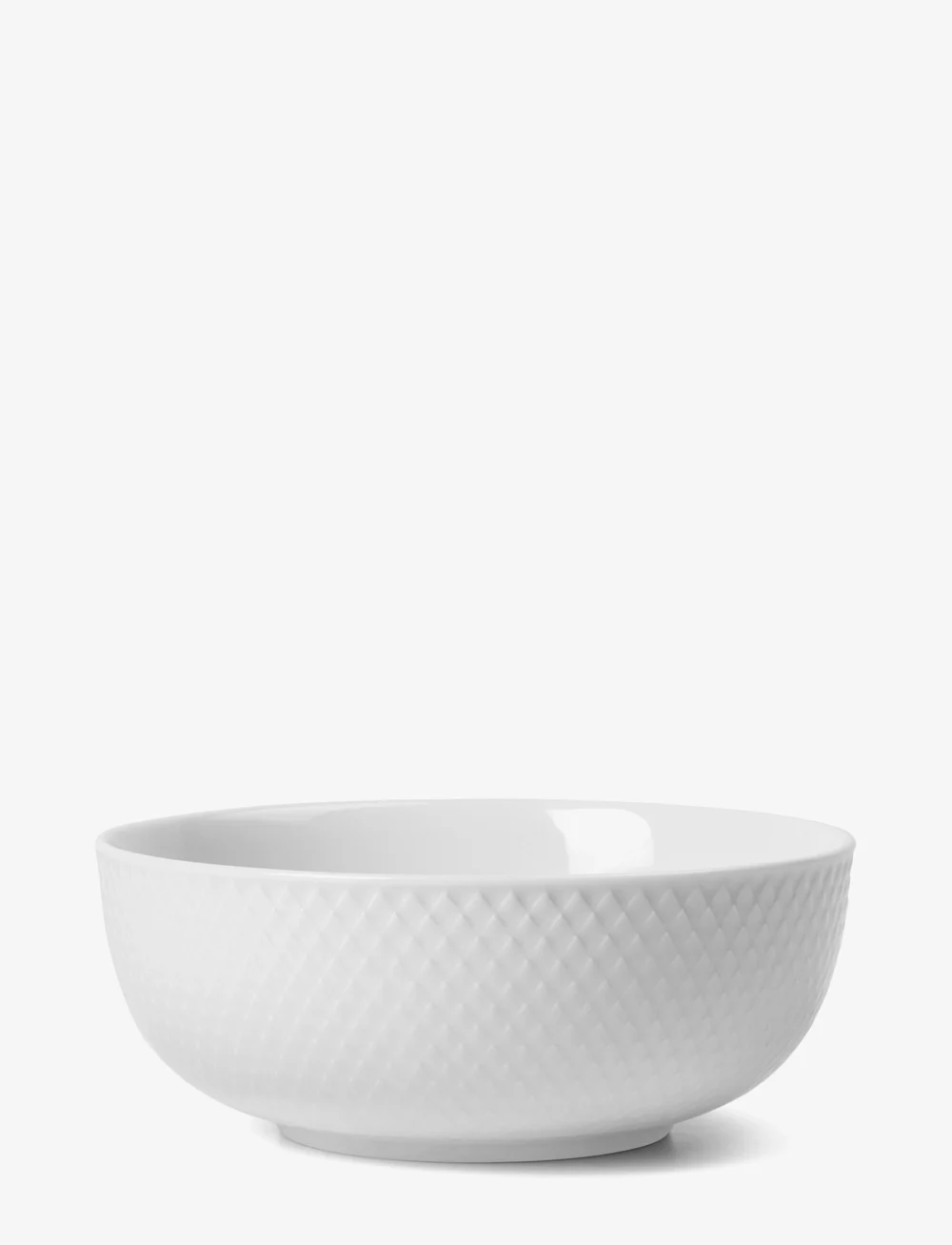 Lyngby Porcelæn - Rhombe Bowl Ø15.5 cm white - servierschalen - white - 0