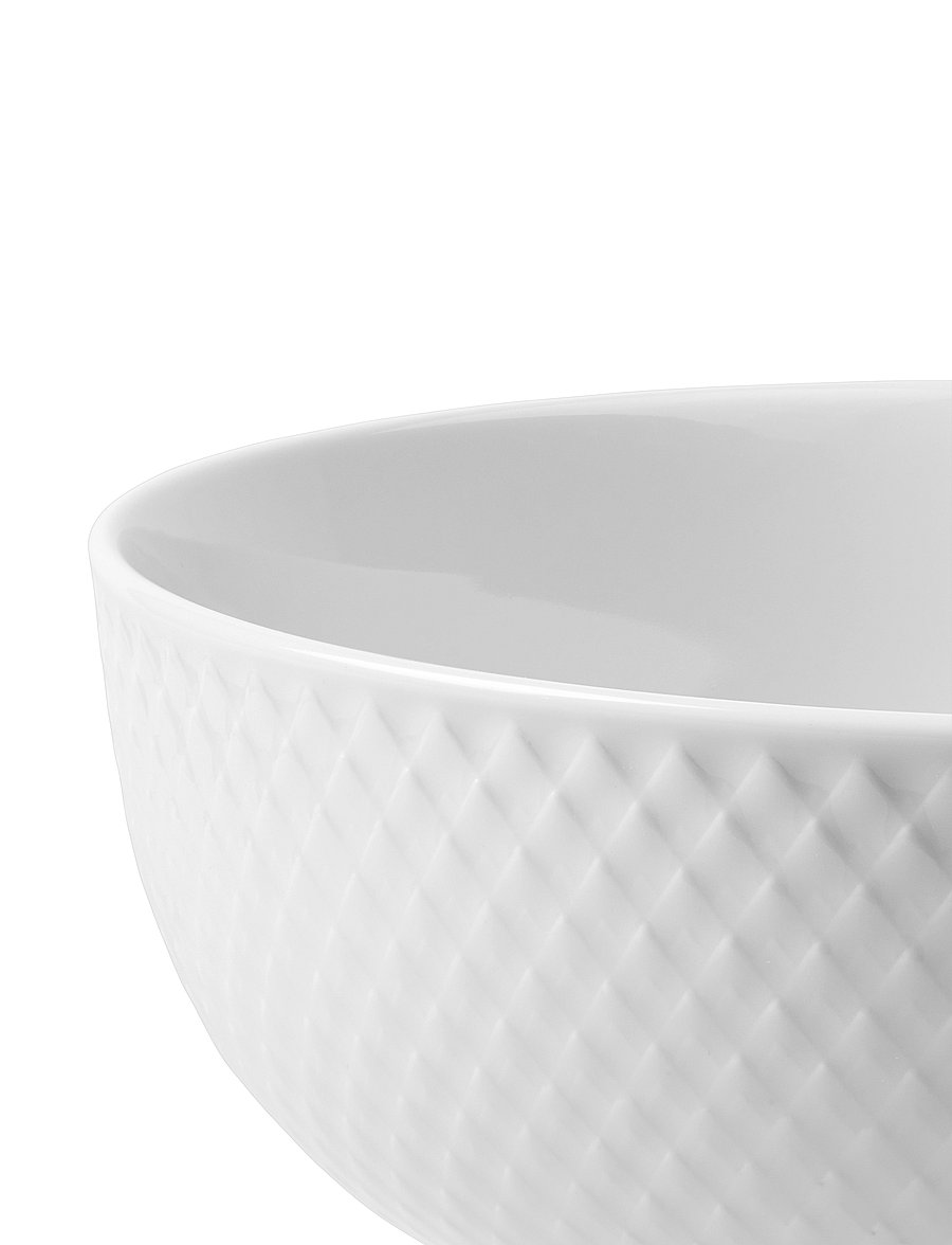 Lyngby Porcelæn - Rhombe Skål Ø15.5 cm hvid - serveringsskåle - white - 4