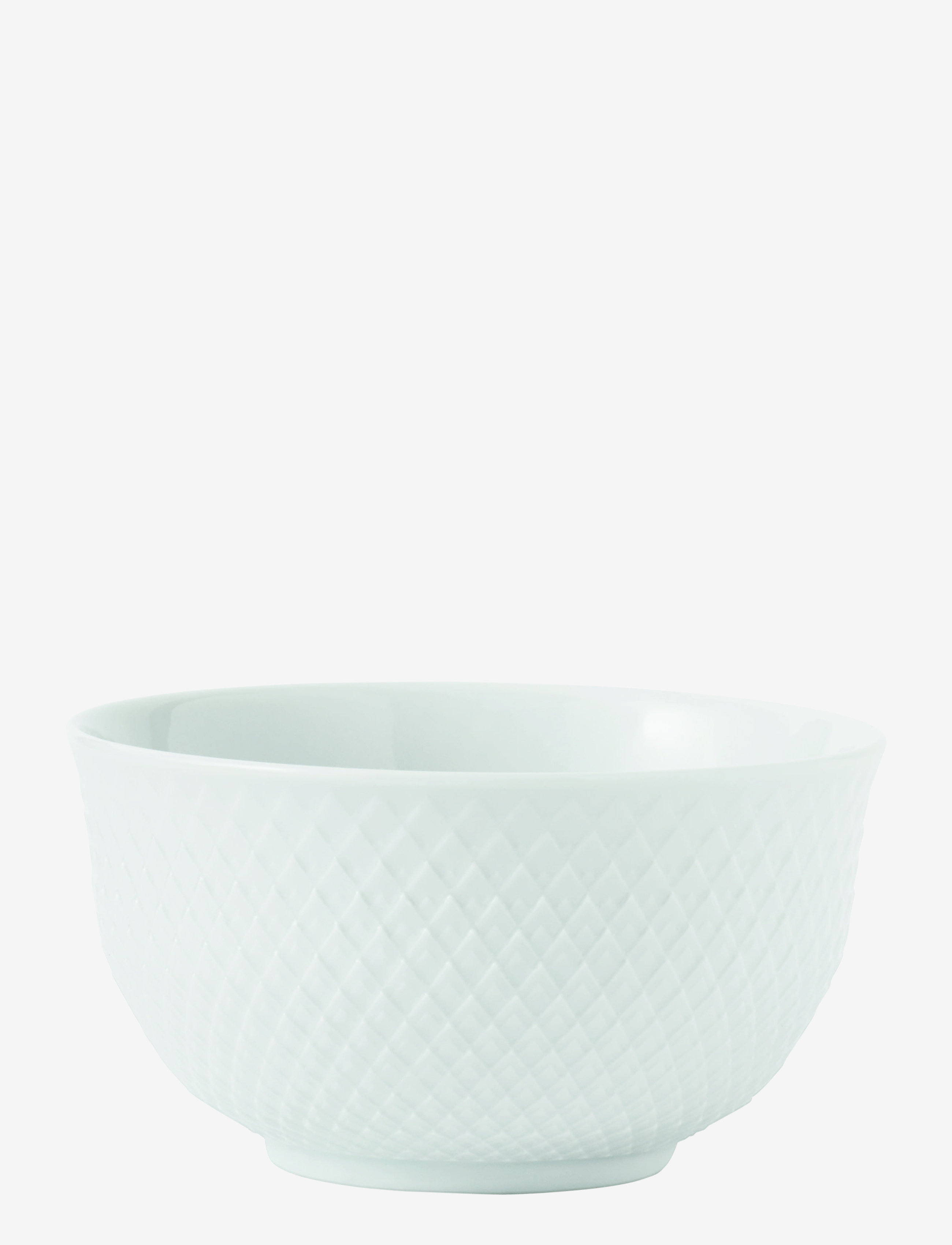 Lyngby Porcelæn Rhombe Skål, Serving Skål, Hvid, Str: Ø13.5CM