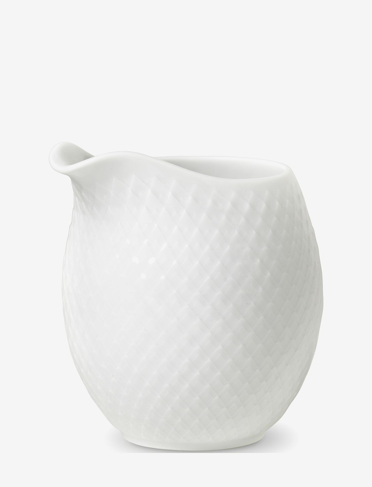 Lyngby Porcelæn - Rhombe Milk jug 39 cl white - die niedrigsten preise - white - 1