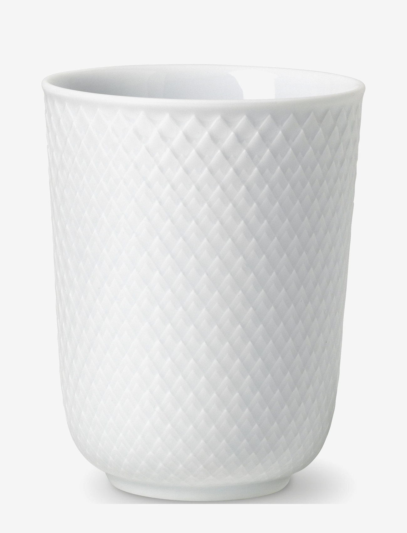 Lyngby Porcelæn - Rhombe Mug 33 cl - die niedrigsten preise - white - 0