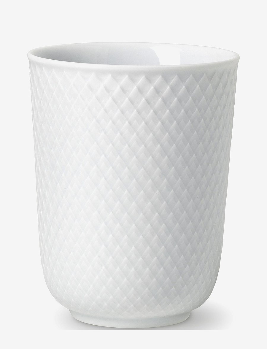 Lyngby Porcelæn - Rhombe Mug 33 cl - kavos puodeliai - white - 0