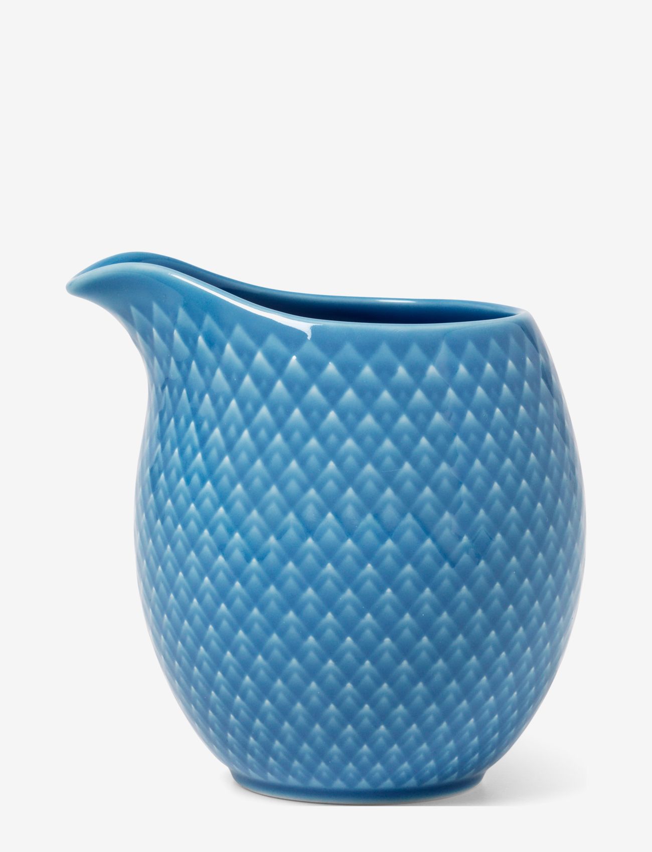 Lyngby Porcelæn - Rhombe Color Melkekanne 39 cl blå - home - blue - 0