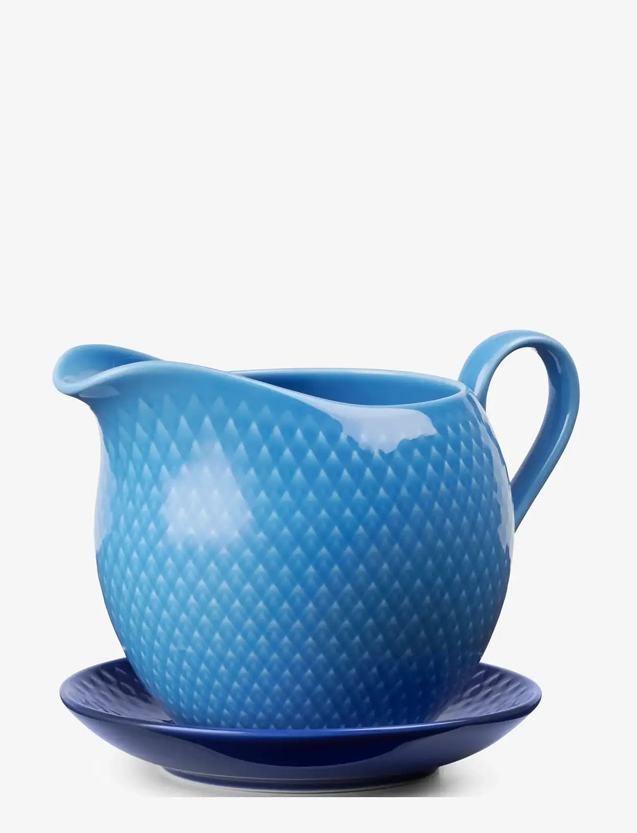 Lyngby Porcelæn - Rhombe Color Saucekande 67 cl blå - køb efter pris - blue - 0
