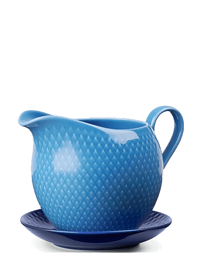 Lyngby Porcelæn Rhombe Color Sauce boat 67 cl blue - Karaffen & Kannen - BLUE / blue