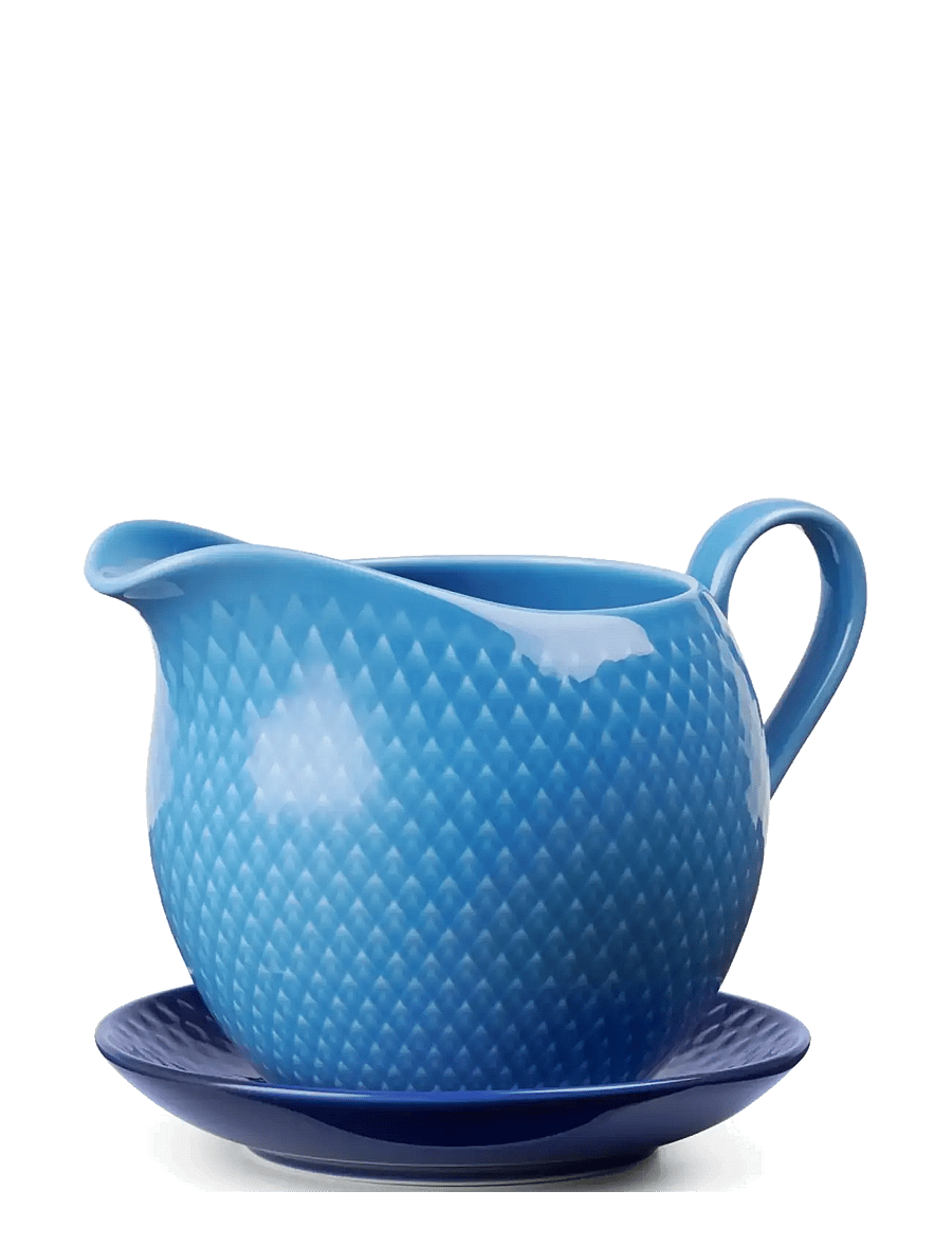 Lyngby Porcelæn - Rhombe Color Saucekande 67 cl blå - sovseskåle & -gryder - blue - 1