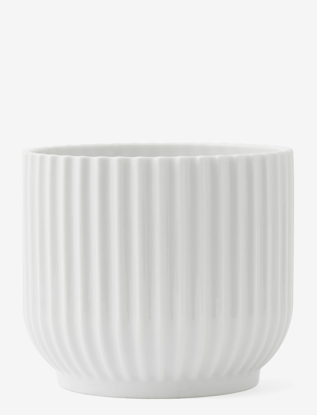 Lyngby Porcelæn - Lyngby Flowerpot - donice - white - 0